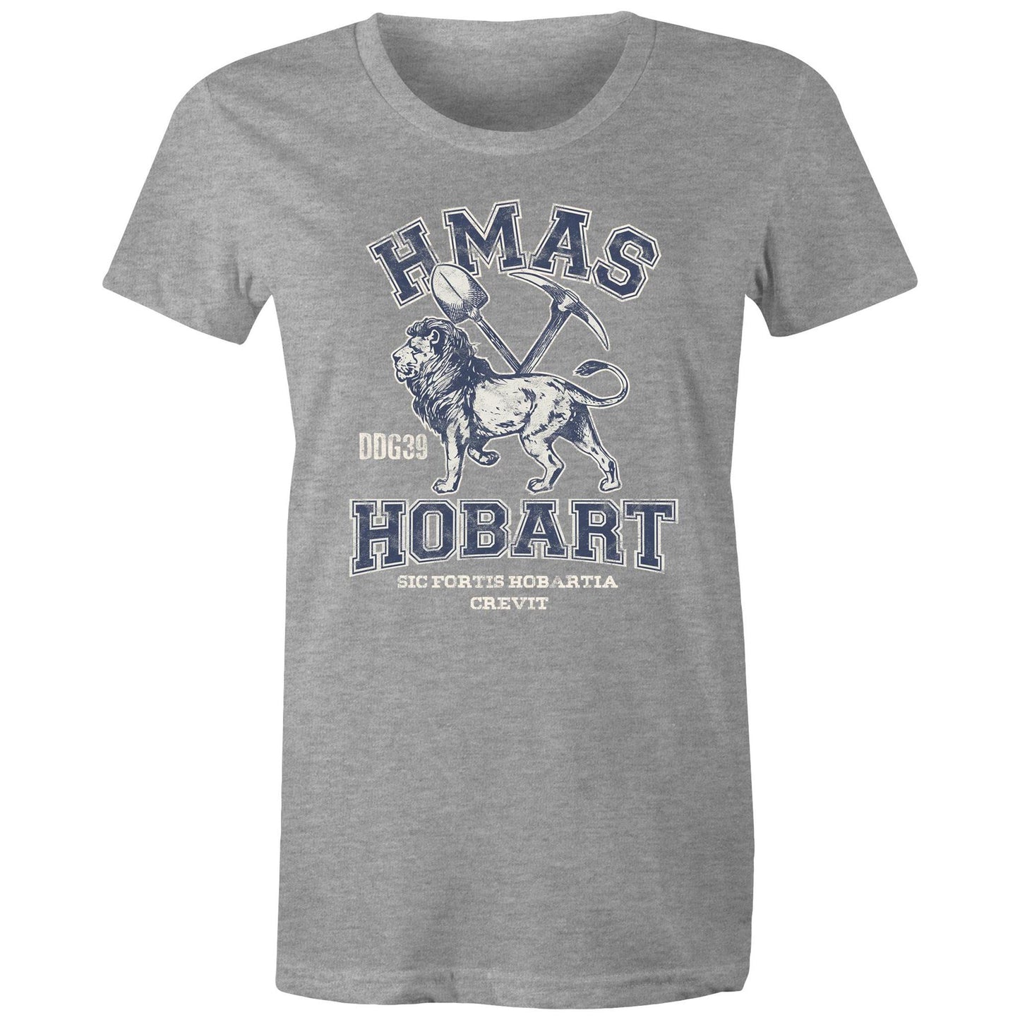 HMAS Hobart (II) DDG39 Women's T-shirt (style Alpha, blue)
