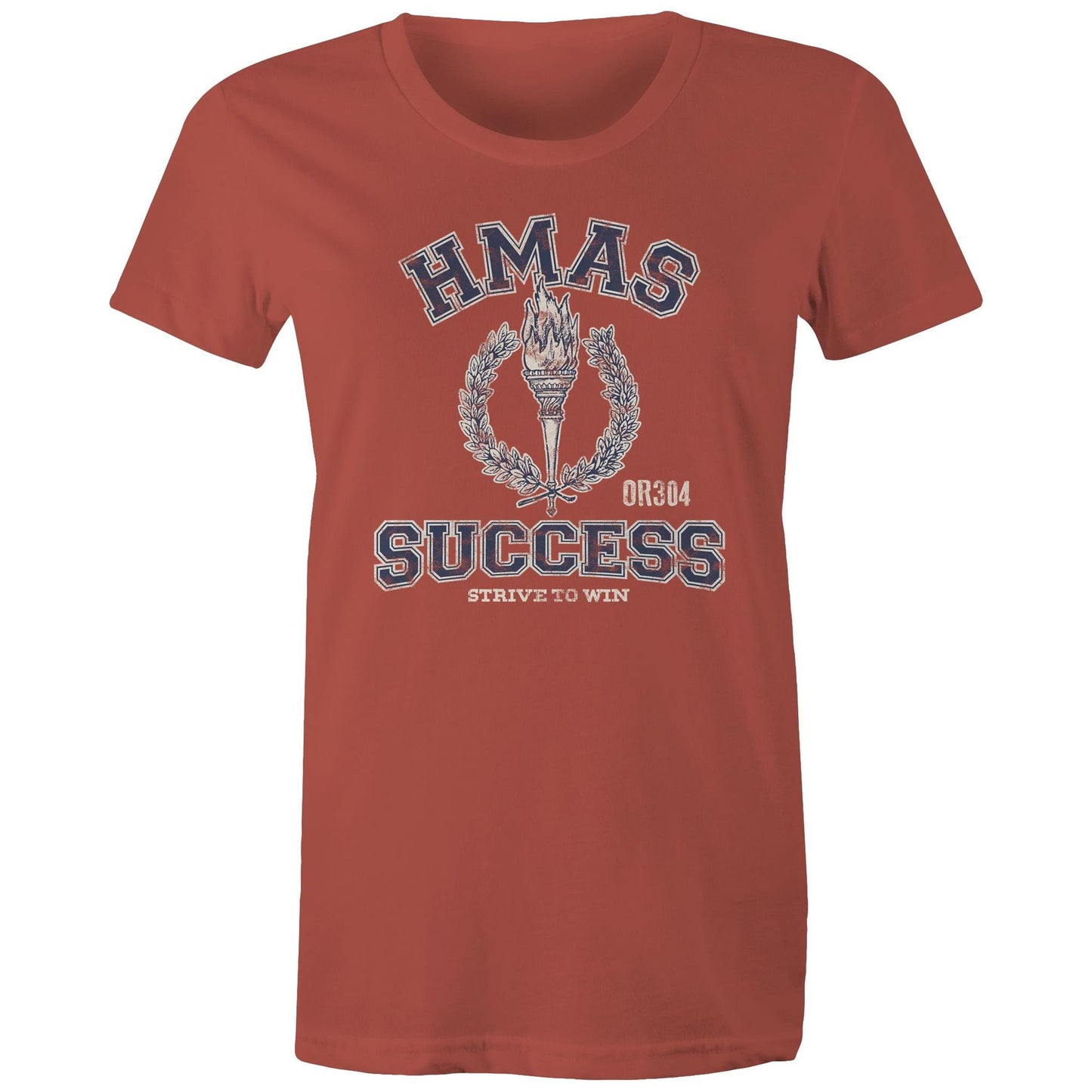 HMAS Success (II) OR304 Women's T-shirt (style Alpha, blue)
