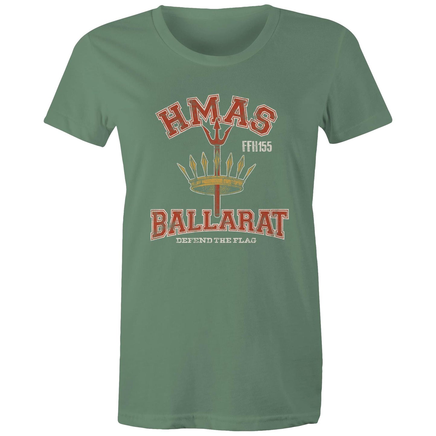 HMAS Ballarat (II) FFH155 Women's T-shirt (style Alpha, colour)