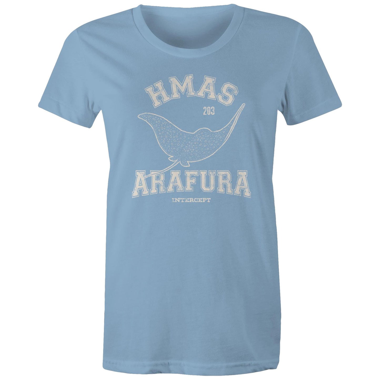 HMAS Arafura OPV203 Women's T-shirt (style Alpha, white)