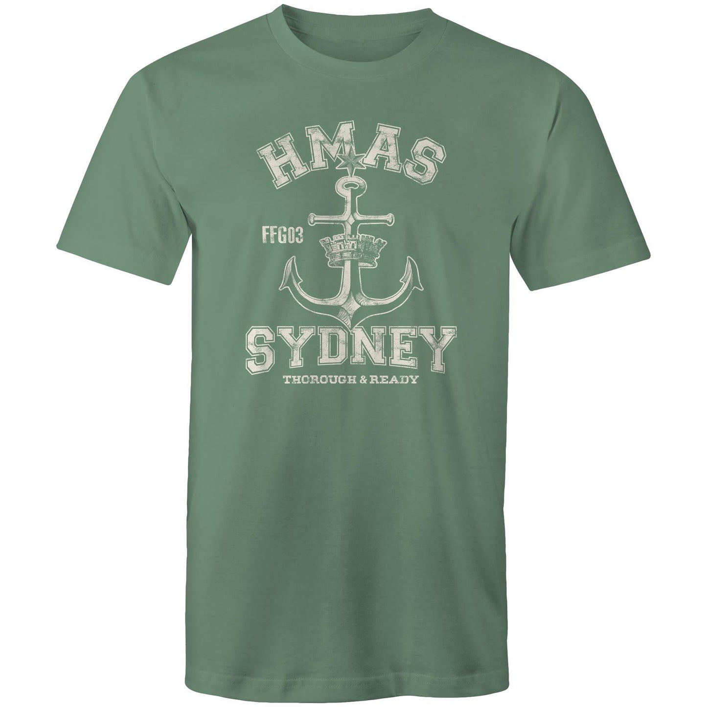 HMAS Sydney (IV) FFG03 Men's T-shirt (style Alpha, white)