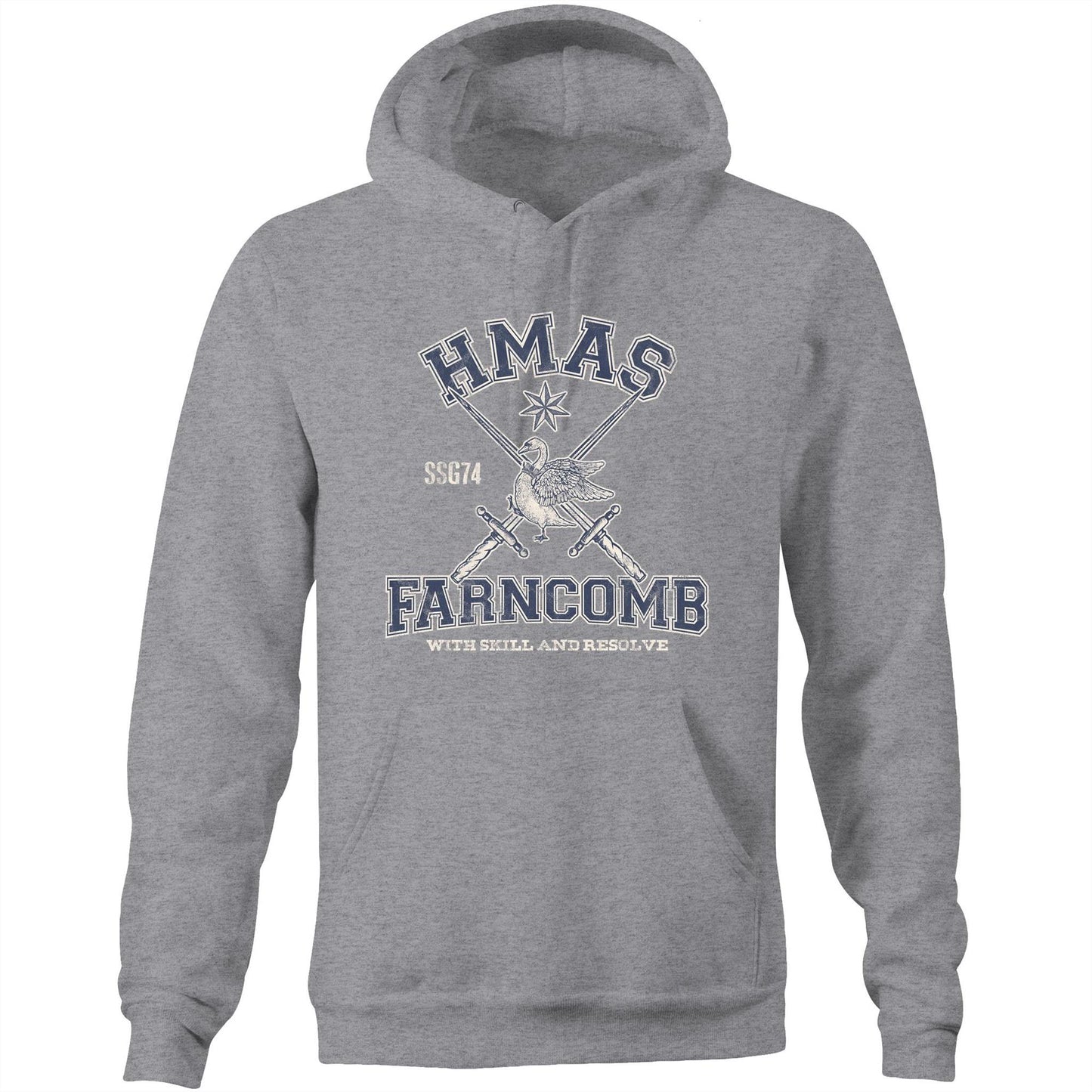 HMAS Farncomb SSG74 Men's Hoodie (style Alpha)