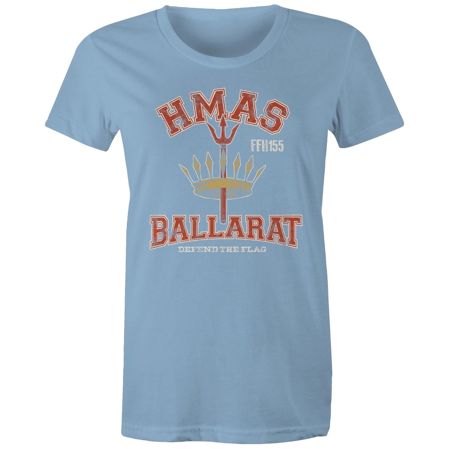 HMAS Ballarat (II) FFH156 Women's T-shirt (style Alpha, white)