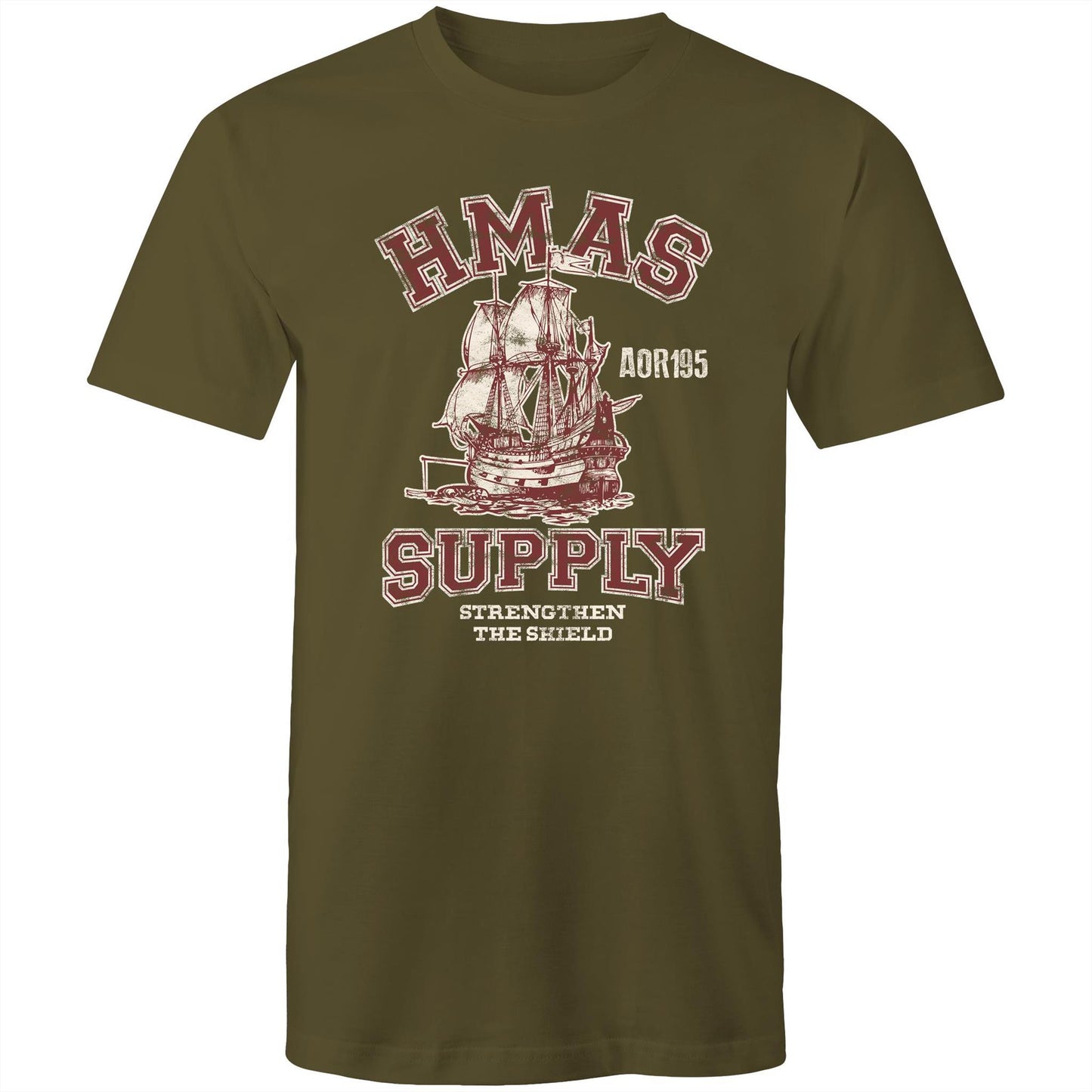 HMAS Supply AOR195 Men's T-shirt (style Alpha, colour)