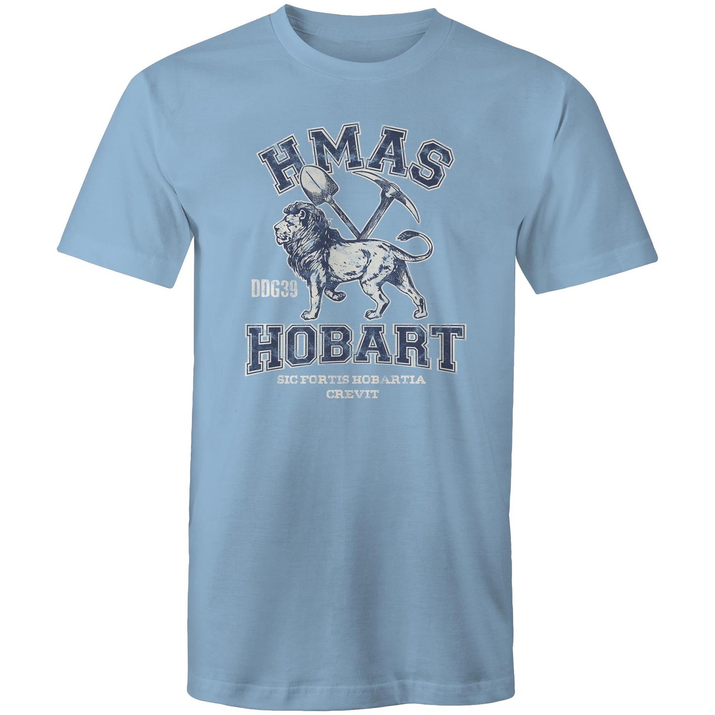 HMAS Hobart (II) DDG30 Men's T-shirt (style Alpha, blue)