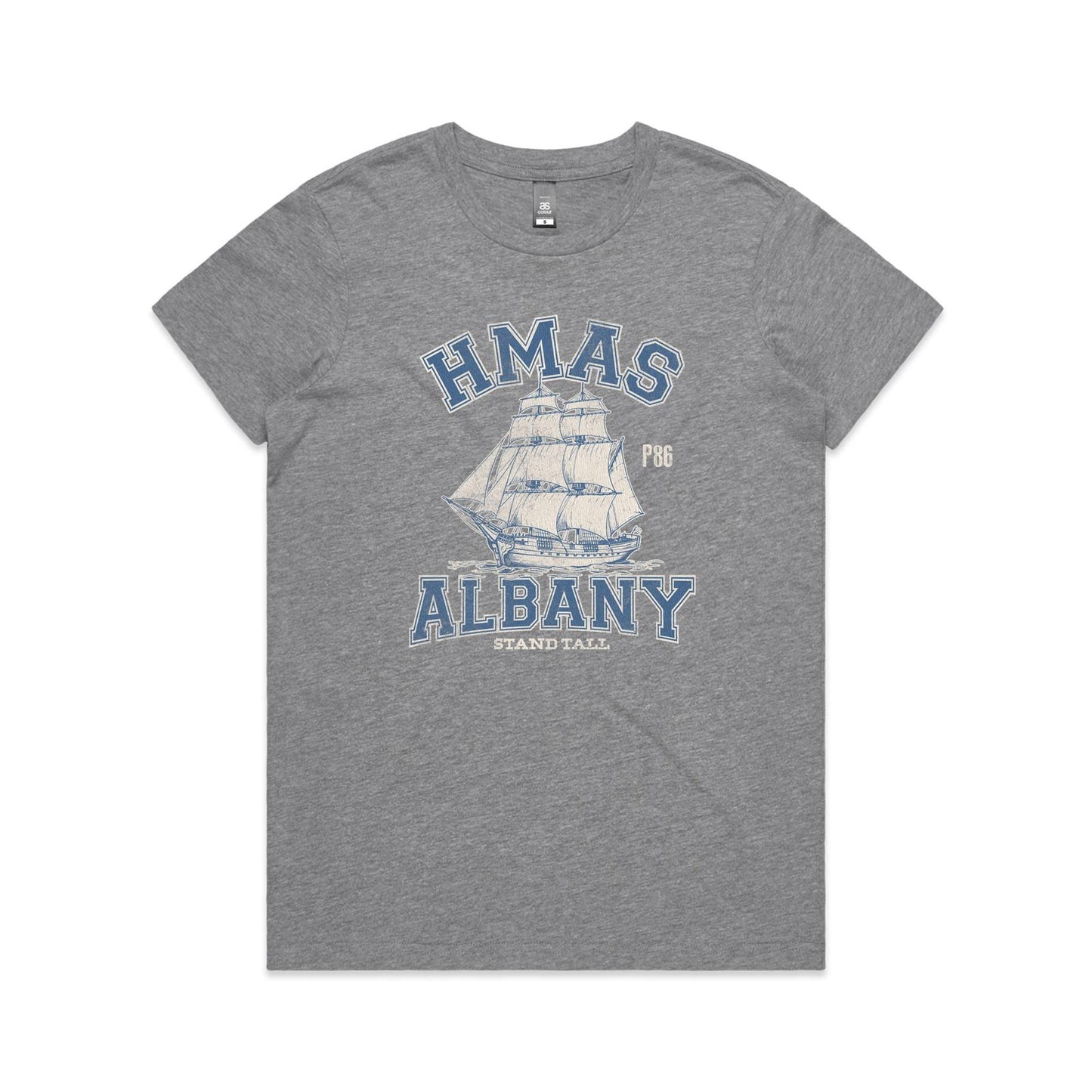 HMAS Albany P86 Women's T-shirt (style Alpha, colour)