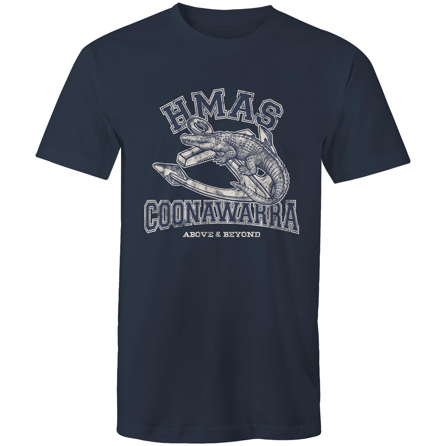 HMAS Coonawarra Men's T-shirt (style Alpha, blue)