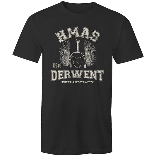 HMAS Derwent DE49 Men's T-shirt (style Alpha, white)