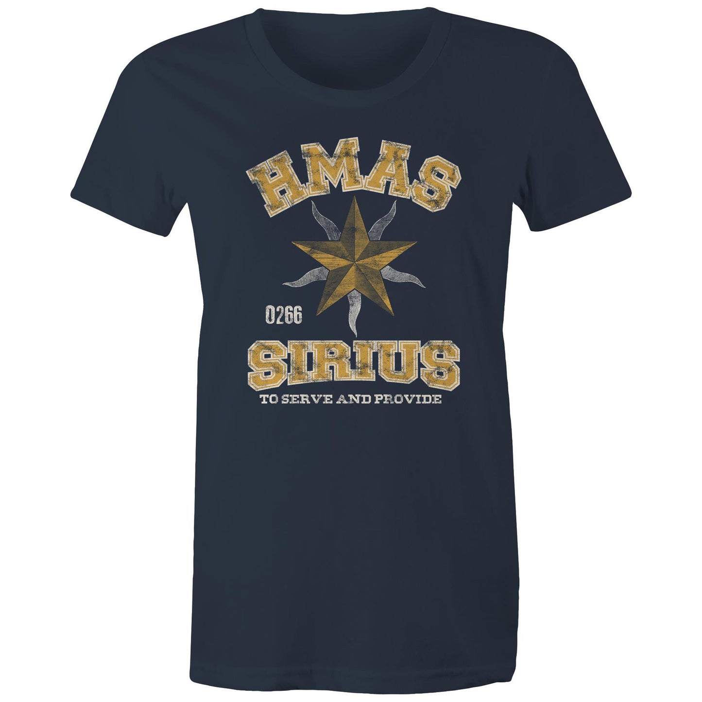 HMAS Sirius O266 Women's T-shirt (style Alpha, colour)