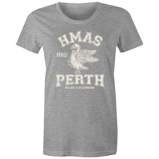 HMAS Perth (III) FFH157 Women's T-shirt (style Alpha, white)