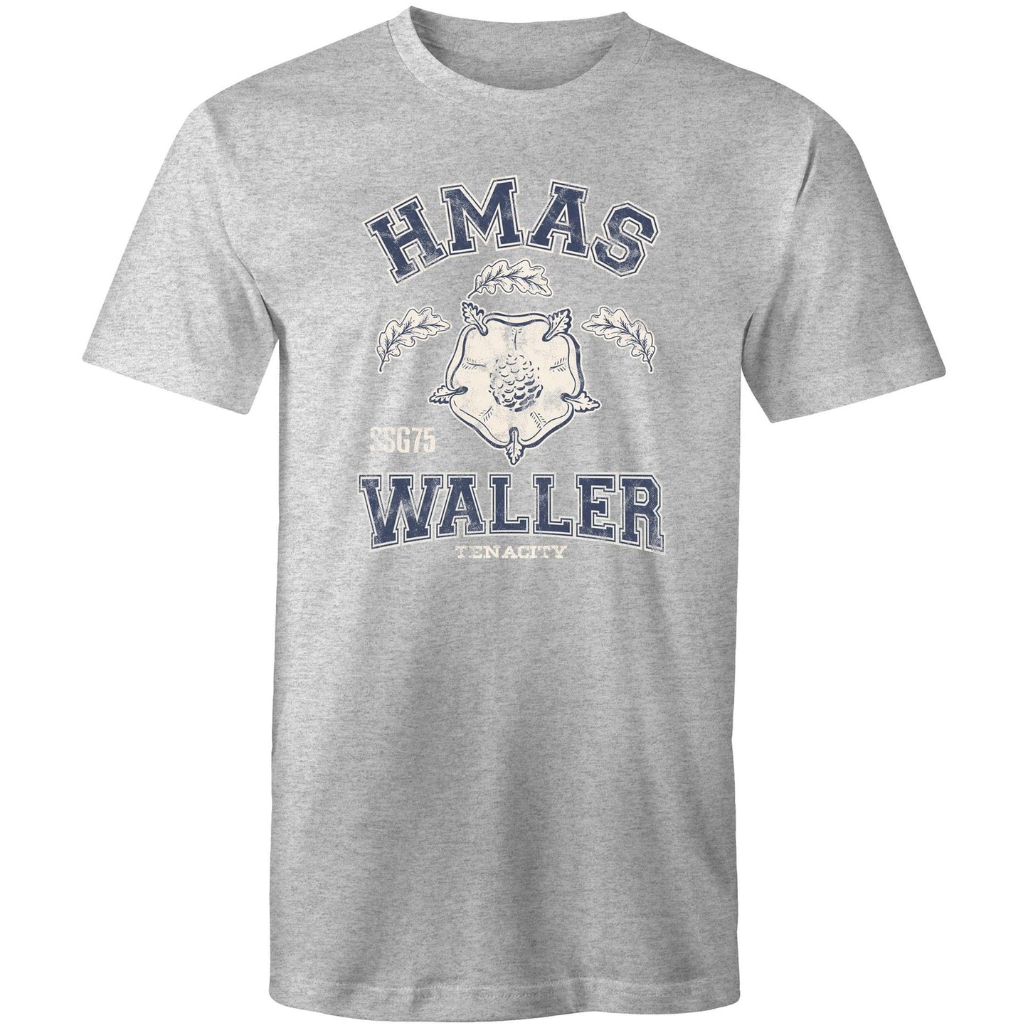 HMAS Waller SSG75 Men's T-shirt (style Alpha, blue)