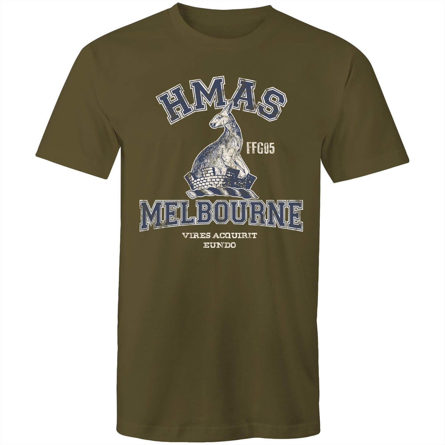 HMAS Melbourne (III) FFG05 Men's T-shirt (style Alpha, blue)