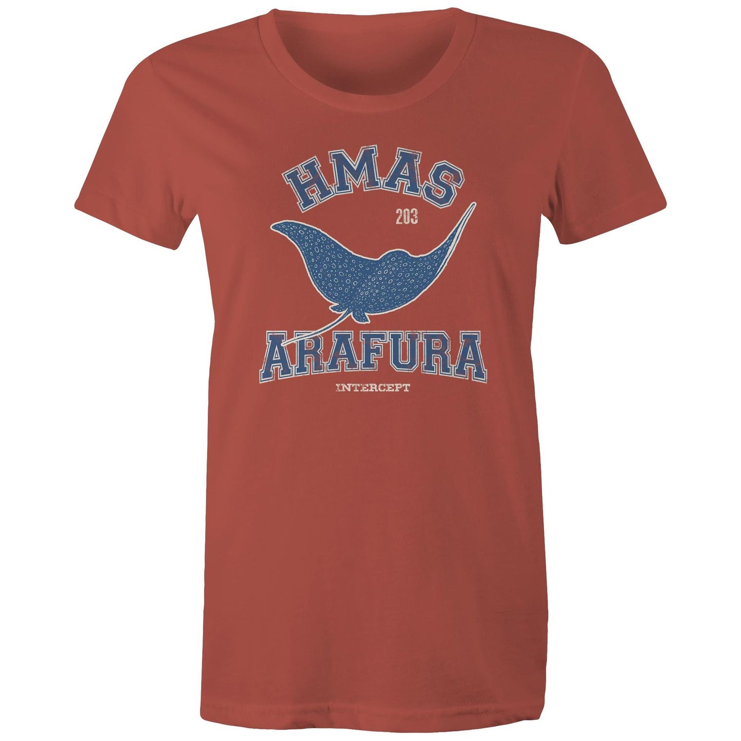 HMAS Arafura OPV203 Women's T-shirt (style Alpha, colour)