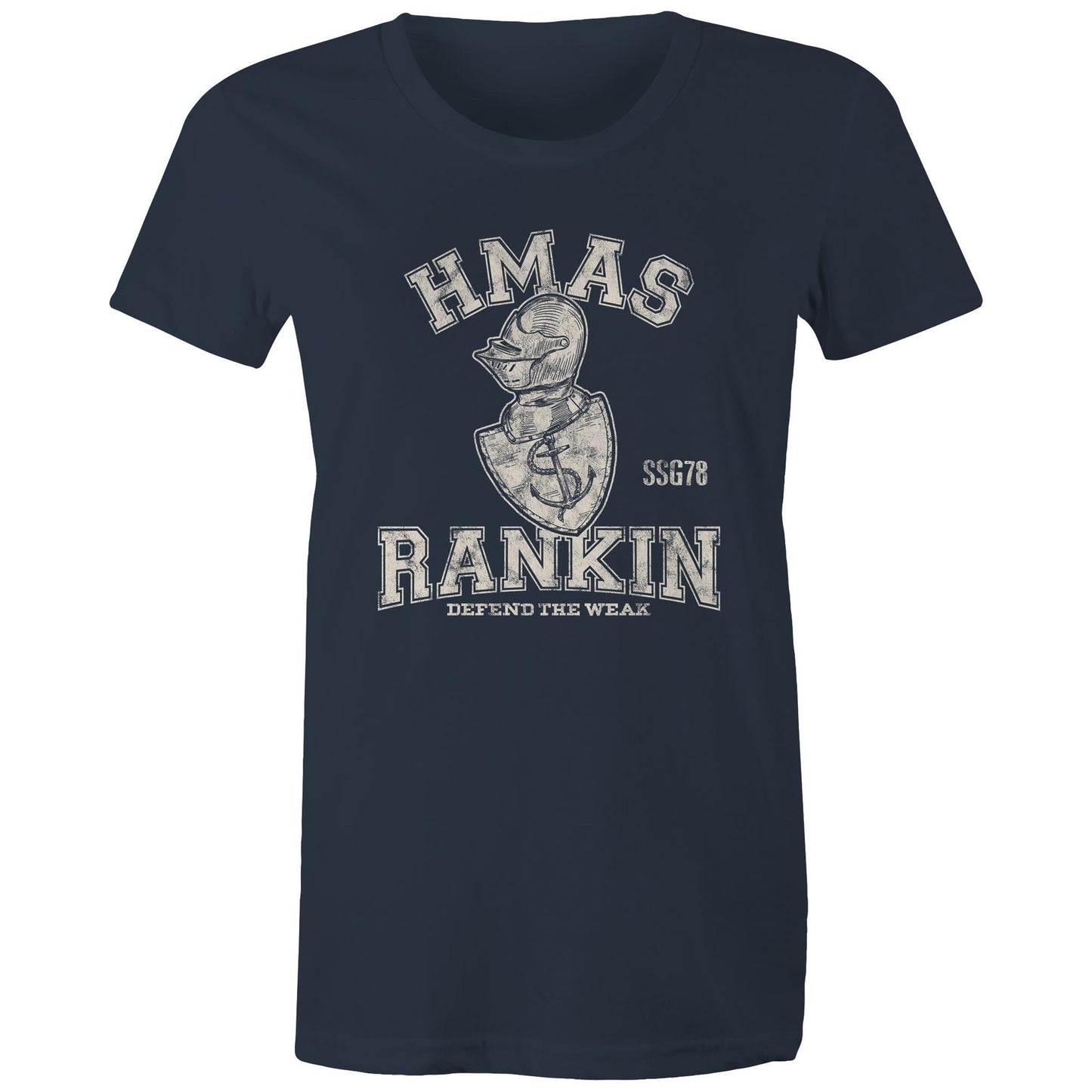 HMAS Rankin SSG78 Women's T-shirt (style Alpha, white)