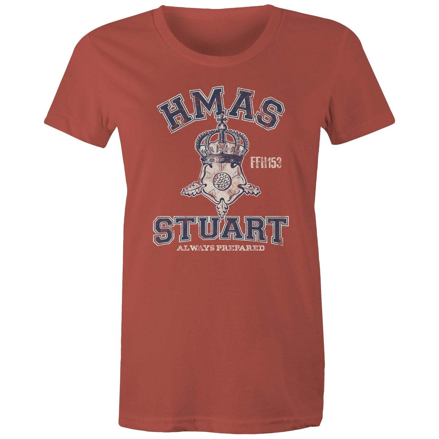 HMAS Stuart (III) FFH153 Women's T-shirt (style Alpha, blue)