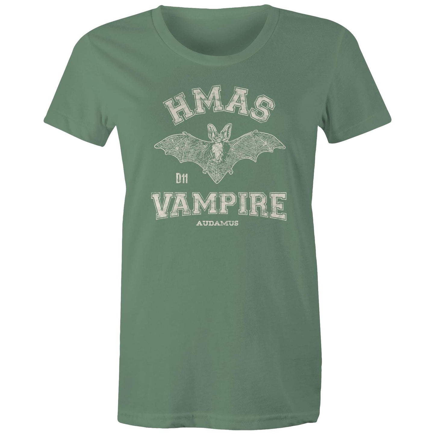 HMAS Vampire D11 Women's T-shirt (style Alpha, white)
