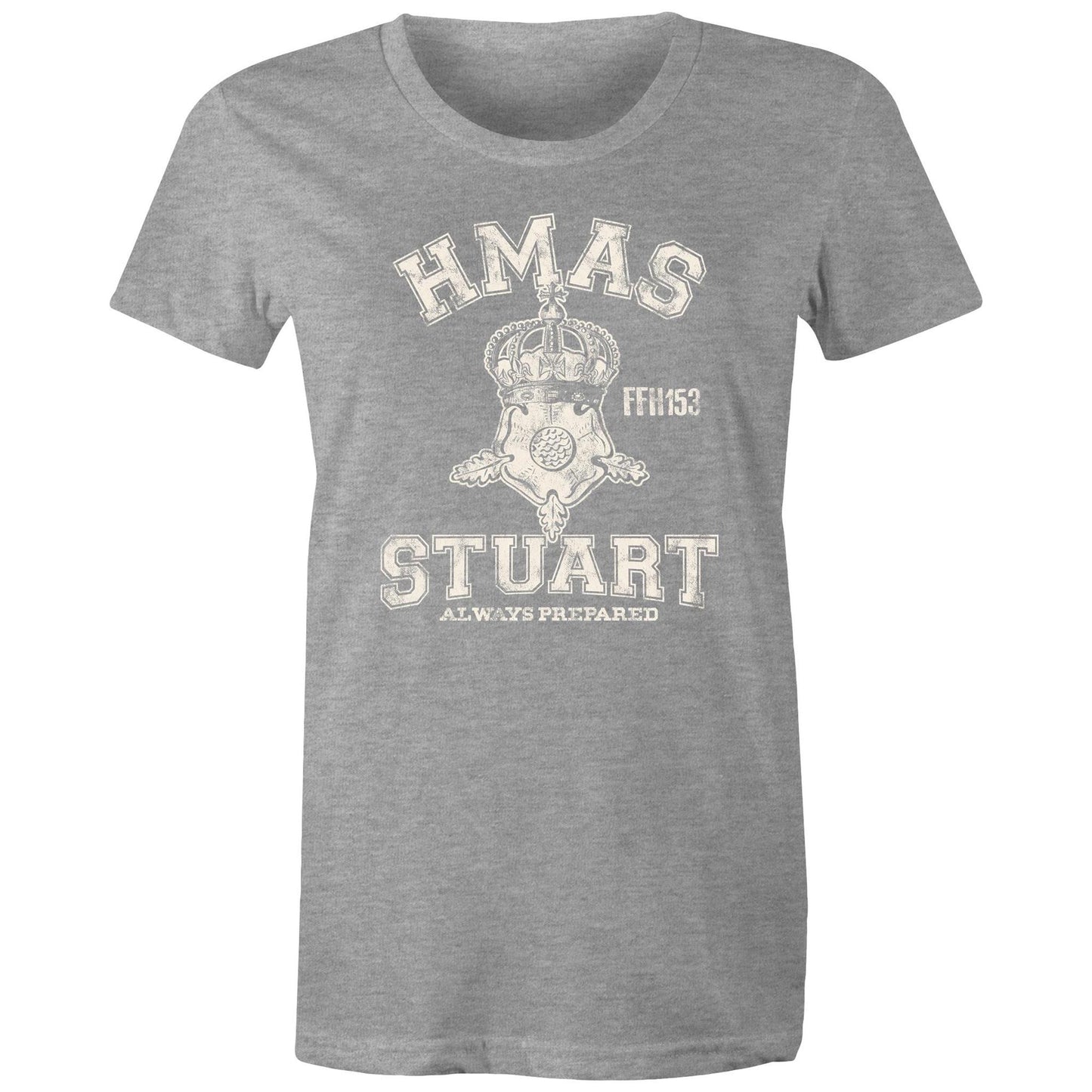 HMAS Stuart (III) FFH153 Women's T-shirt (style Alpha, white)