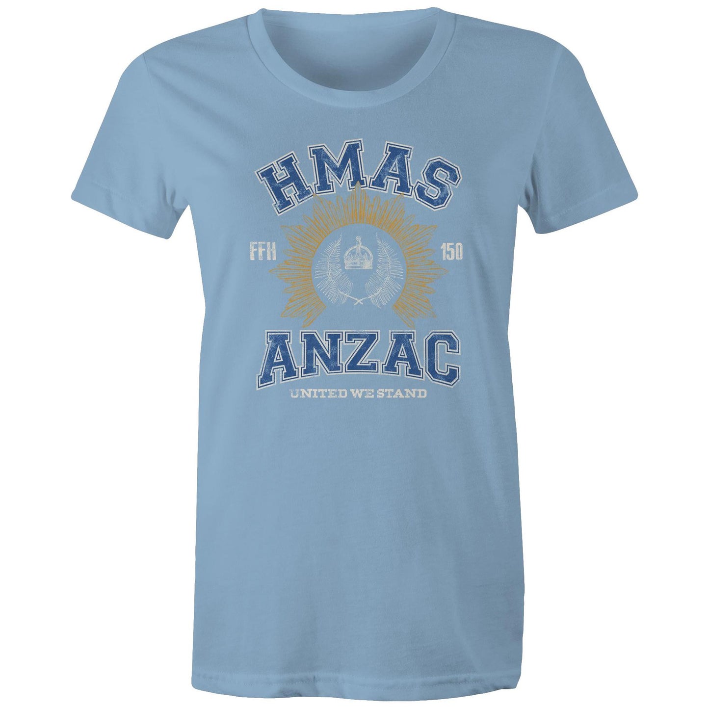 HMAS Anzac (III) FFH150 Women's T-shirt (style Alpha, colour)