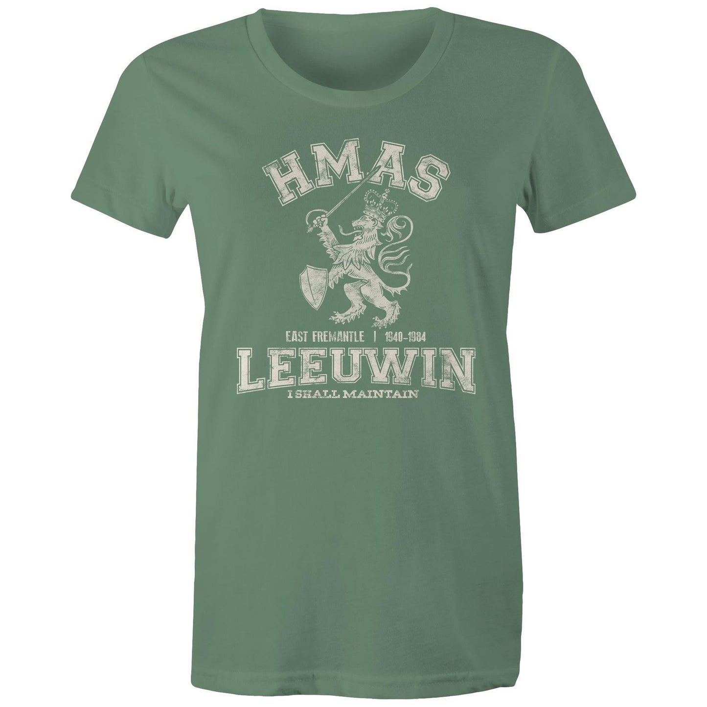 HMAS Leeuwin Women's T-shirt (style Alpha, white)