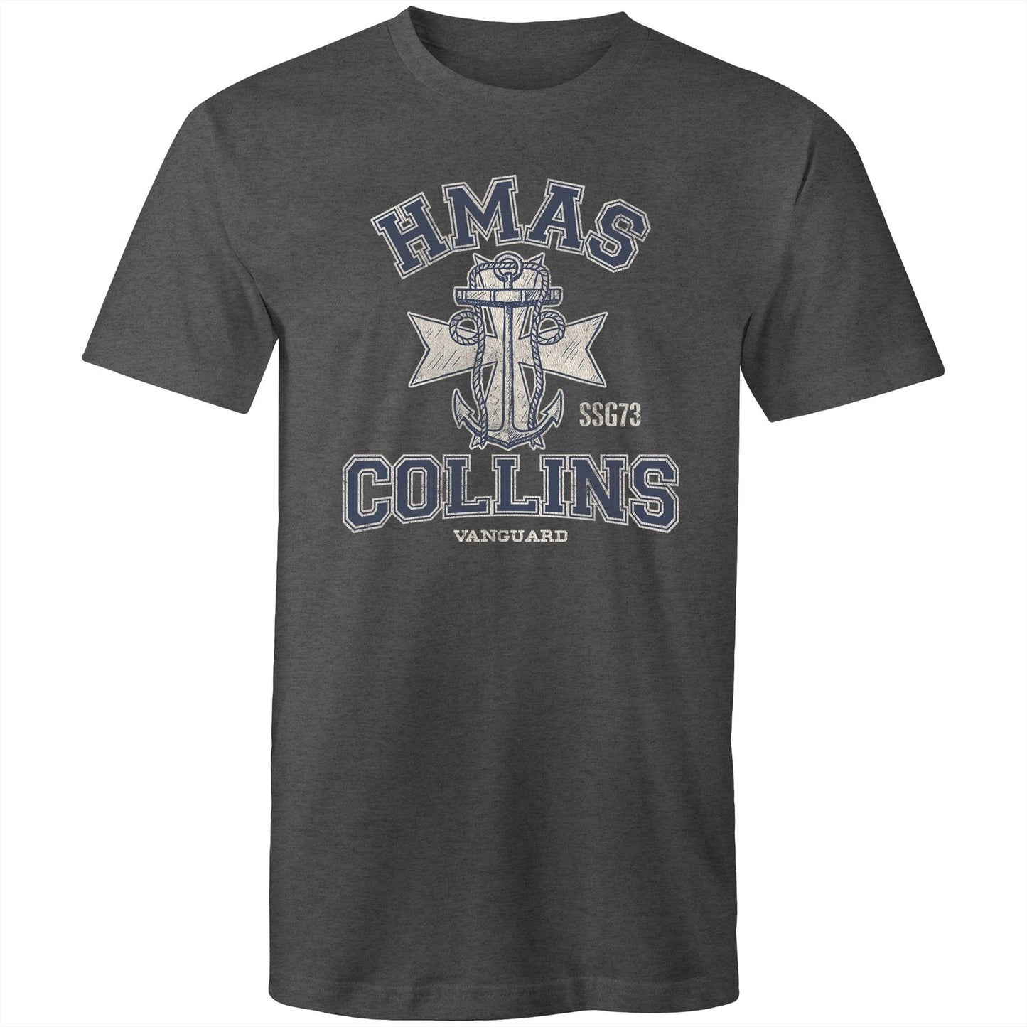 HMAS Collins SSG73 Men's T-shirt (style Alpha, blue)