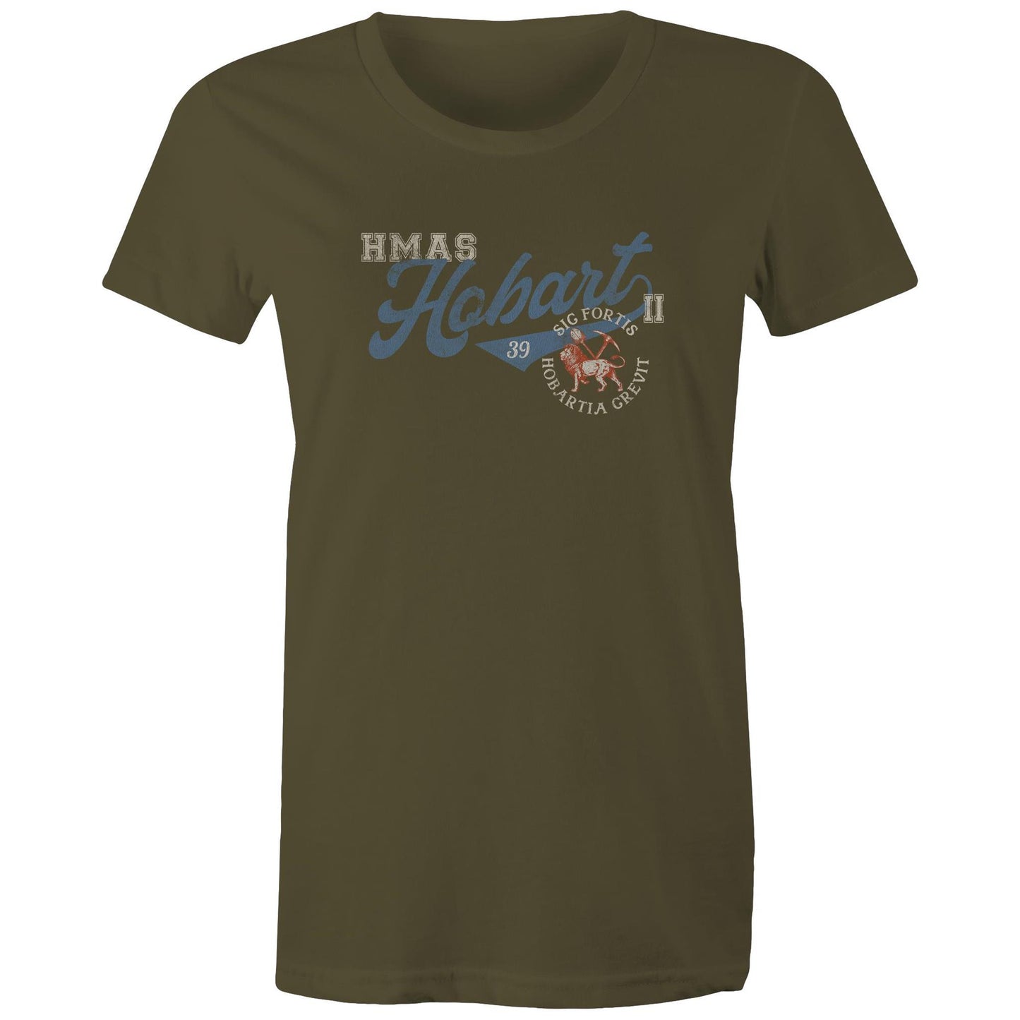 HMAS Hobart (II) DDG39 Women's T-shirt (style Bravo)