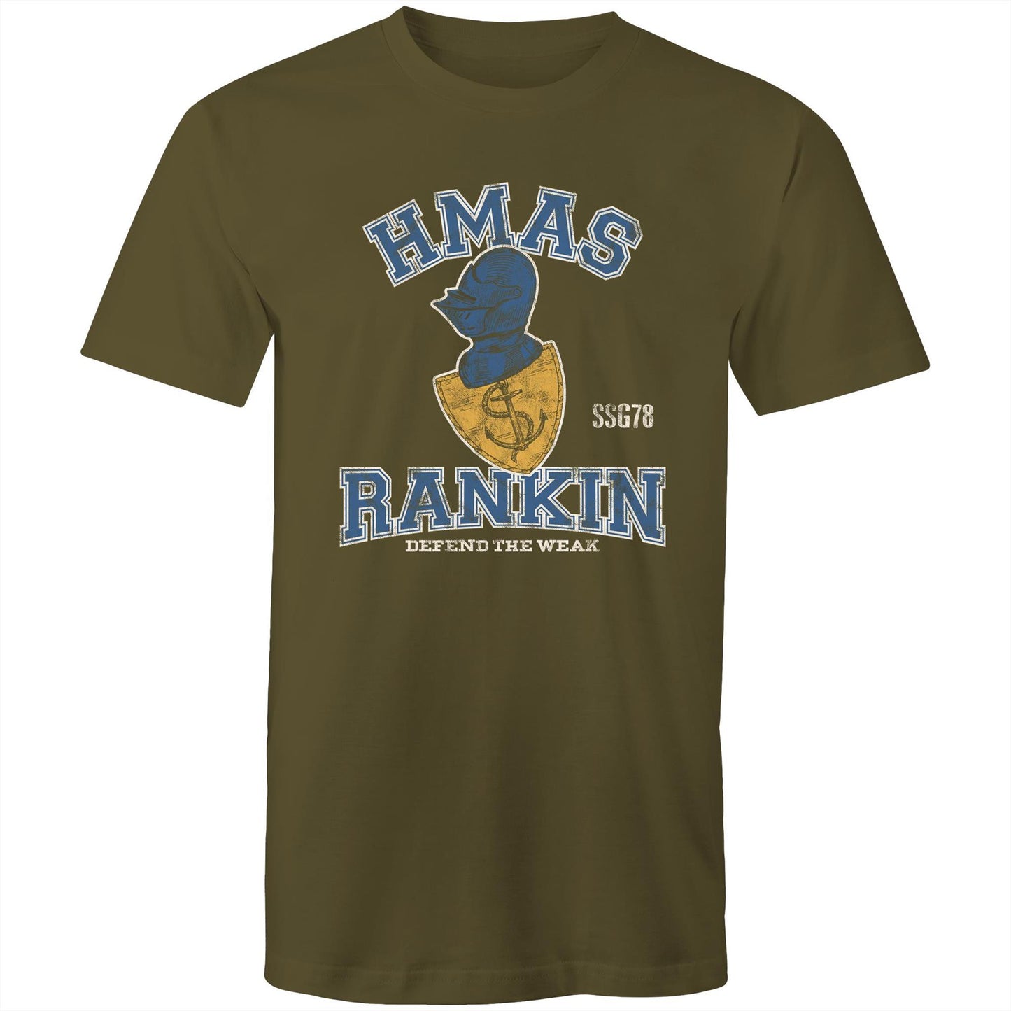 HMAS Rankin SSG78 Men's T-shirt (style Alpha, colour)