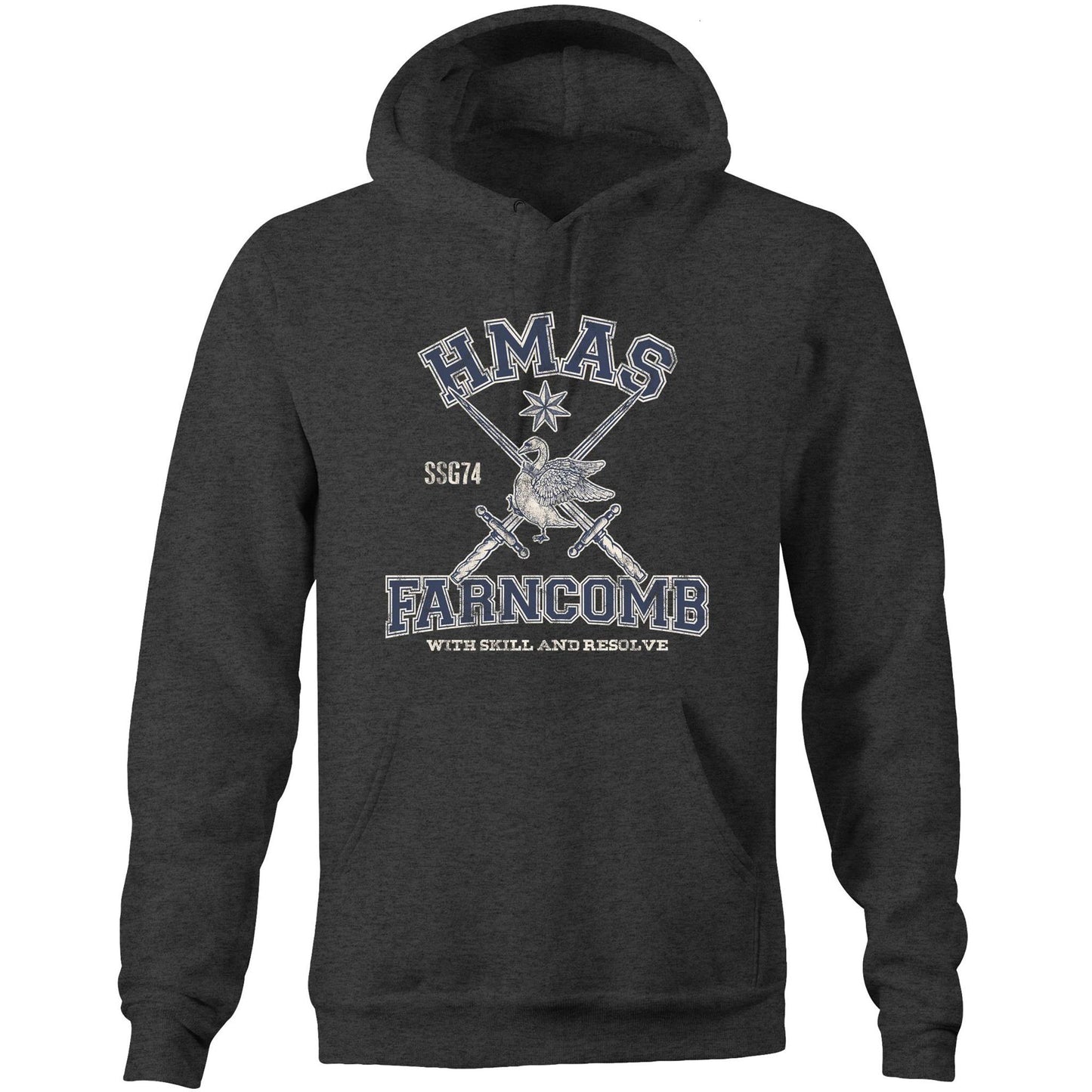 HMAS Farncomb SSG74 Men's Hoodie (style Alpha)