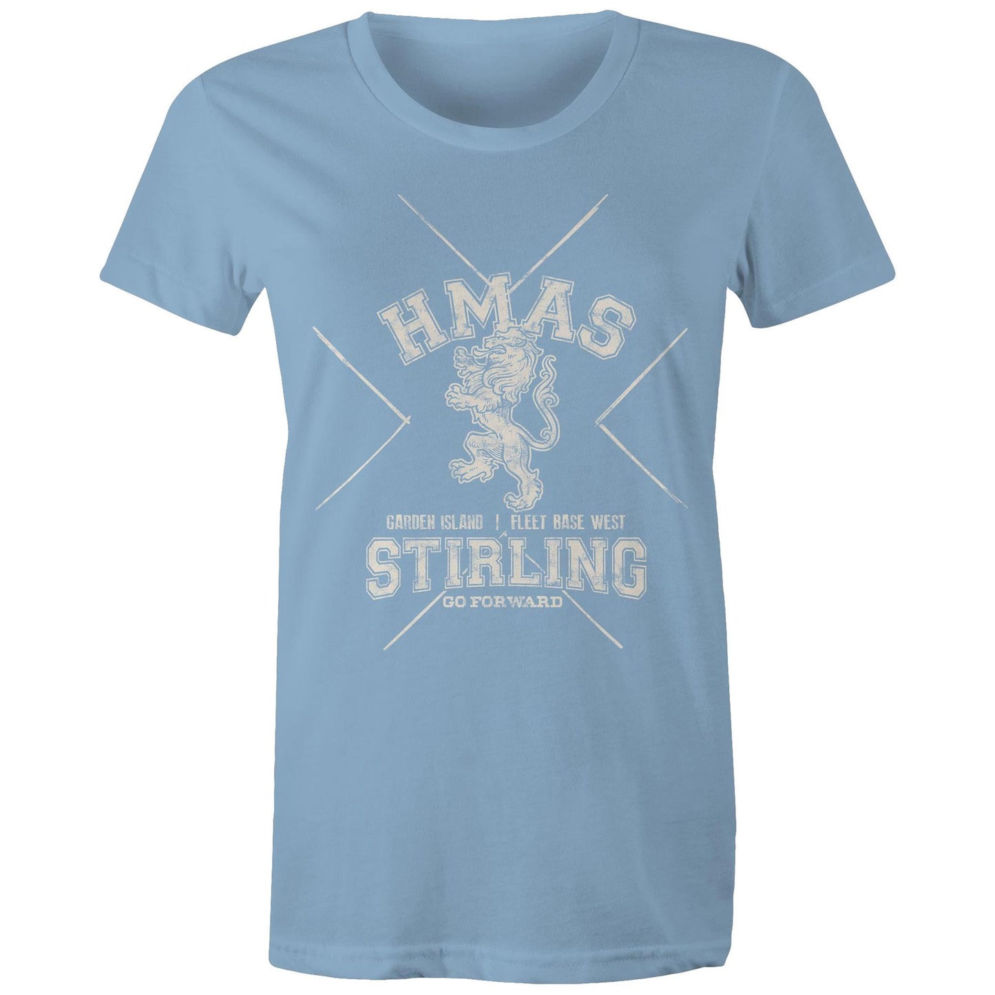 HMAS Stirling Women's T-shirt (style Alpha, white)