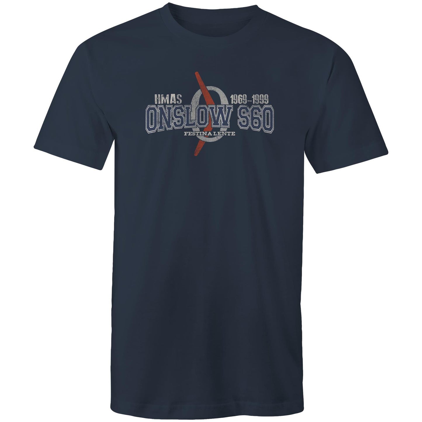 HMAS Onslow S60 Men's T-shirt (style Oscar Bravo)
