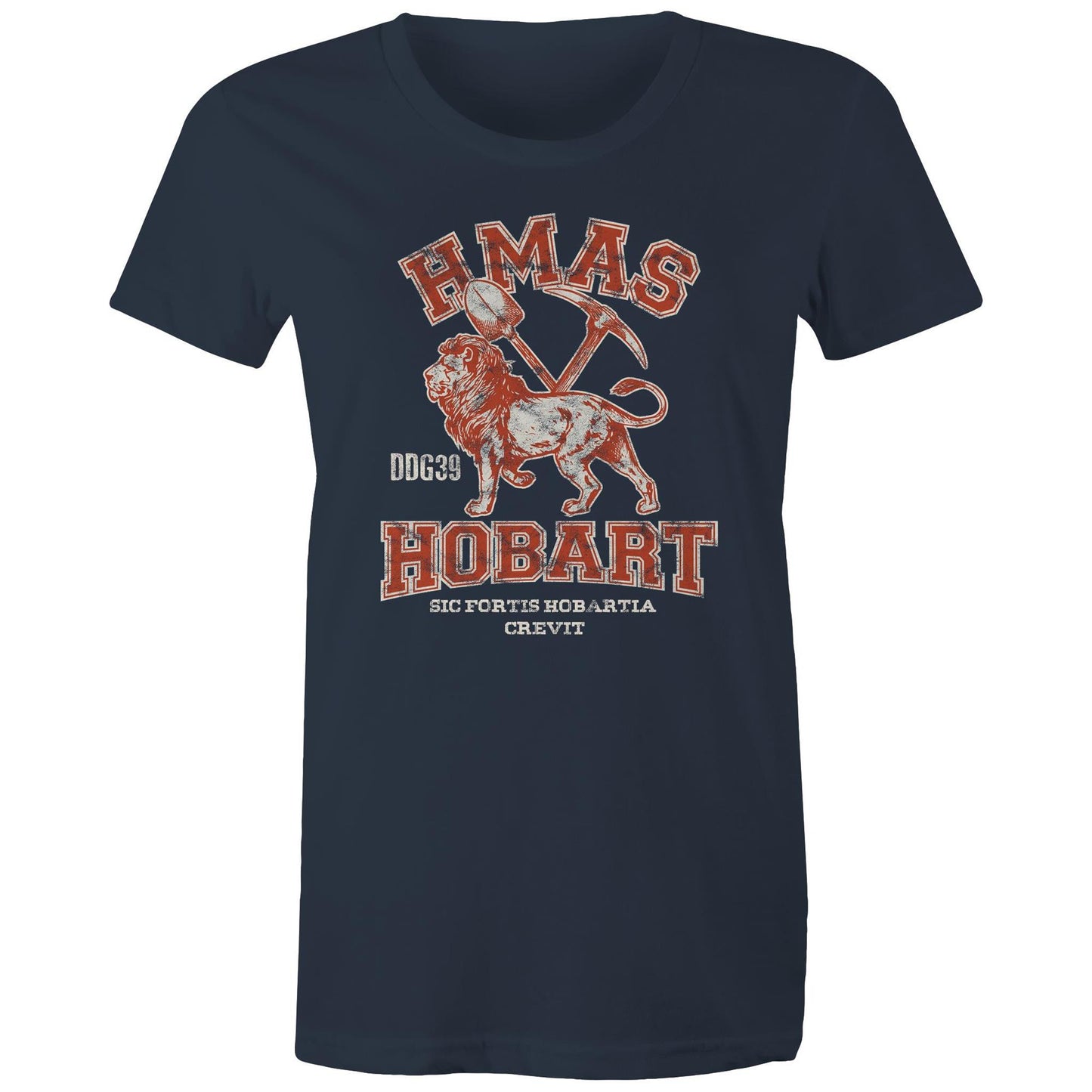 HMAS Hobart (II) DDG39 Women's T-shirt (style Alpha, colour)