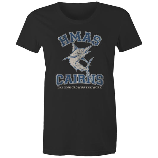 HMAS Cairns Women's T-shirt (style Alpha, colour)