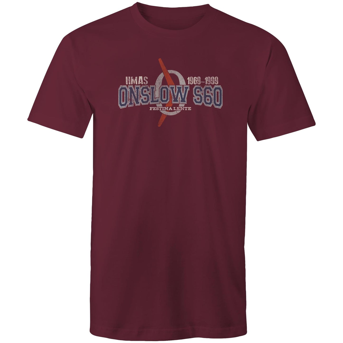 HMAS Onslow S60 Men's T-shirt (style Oscar Bravo)