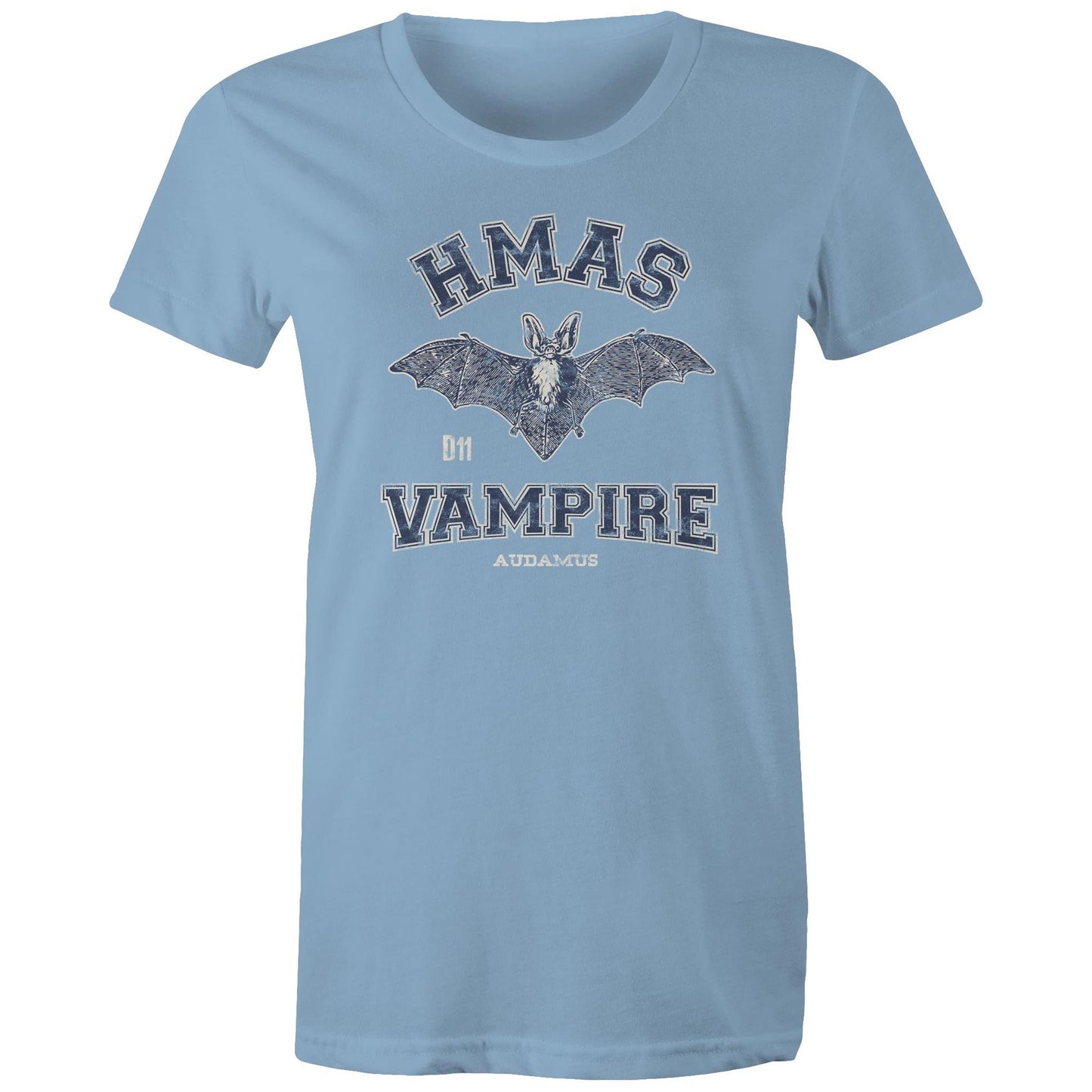 HMAS Vampire D11 Women's T-shirt (style Alpha, blue)