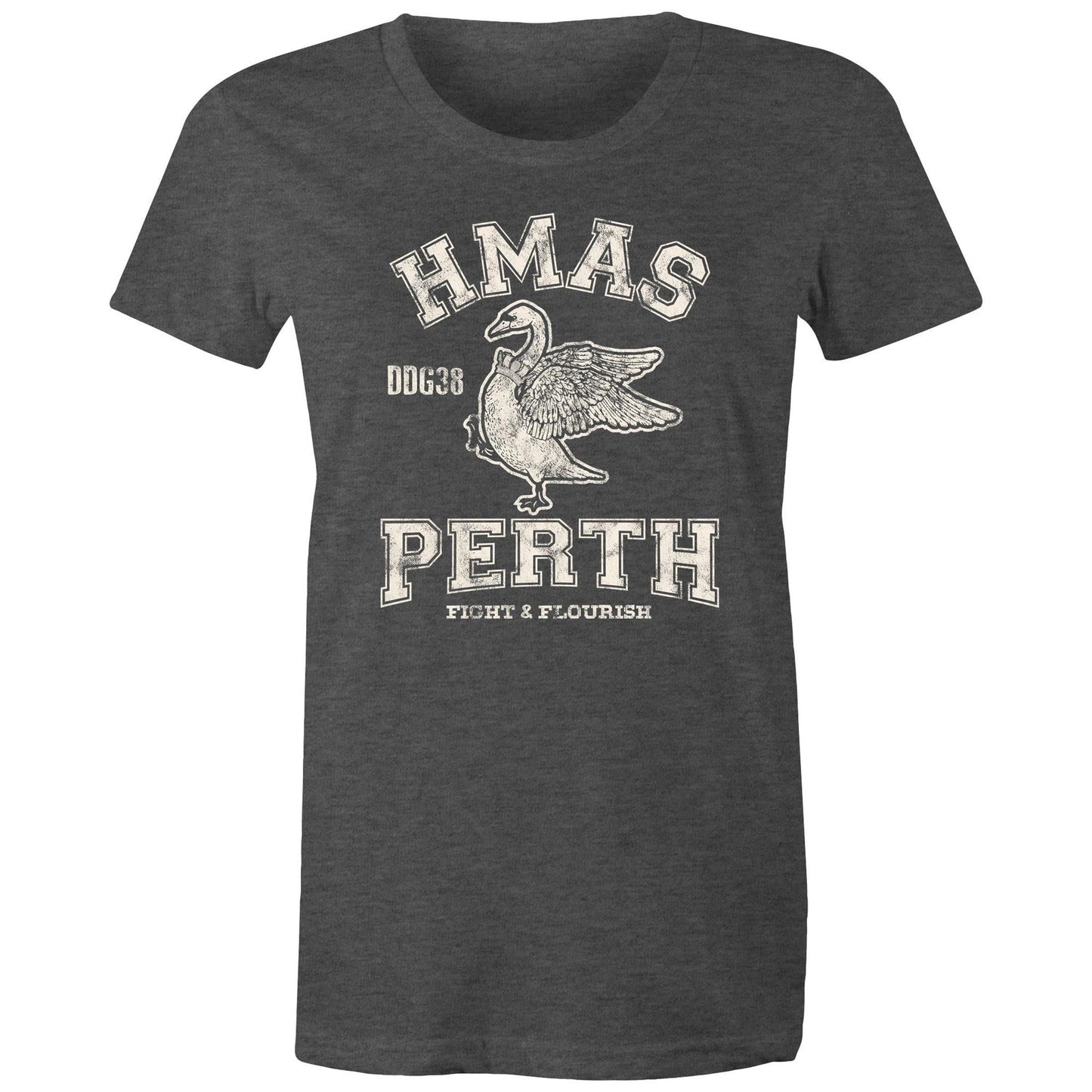 HMAS Perth (II) DDG38 Women's T-shirt (style Alpha, white)
