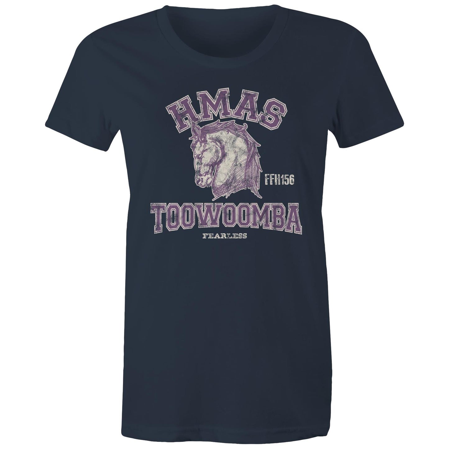 HMAS Toowoomba FFH156 Women's T-shirt (style Alpha, colour)