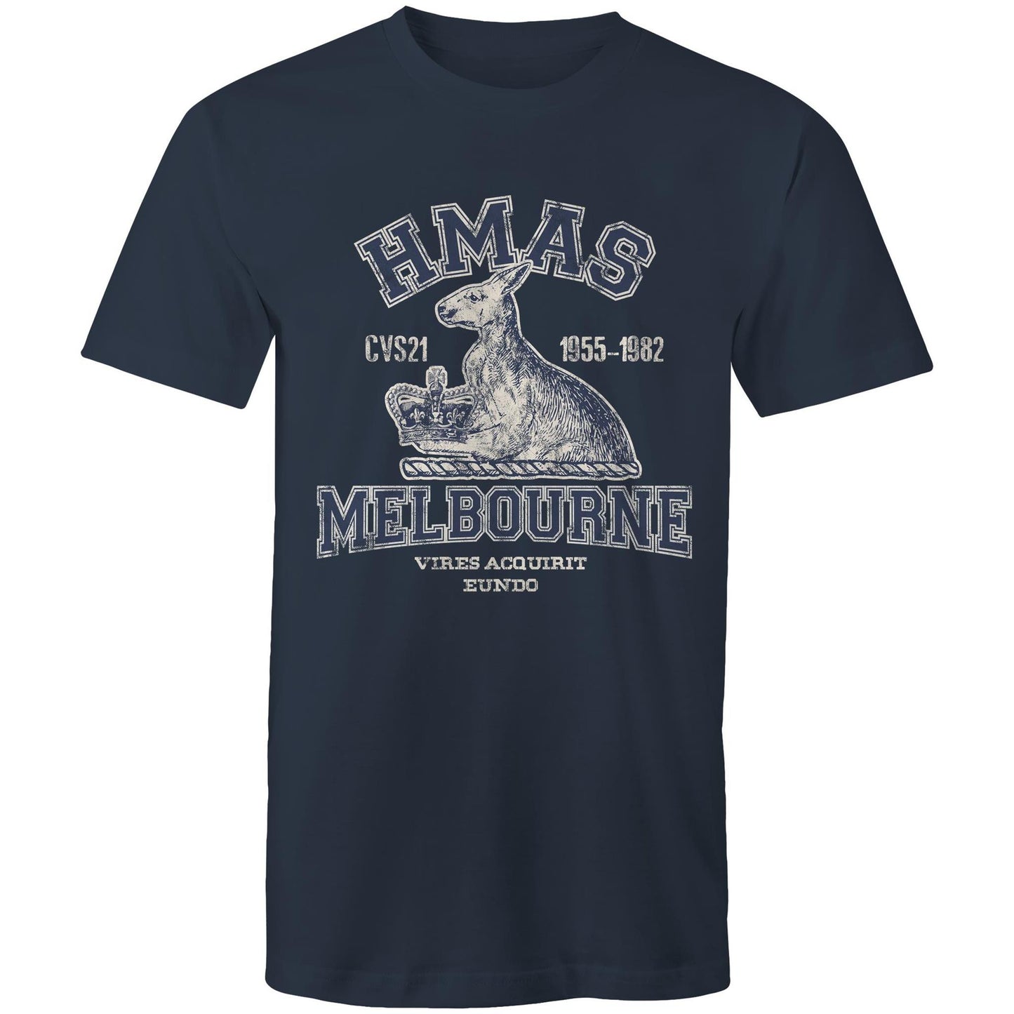 HMAS Melbourne (II) CVS21 Men's T-shirt (style Alpha, blue)