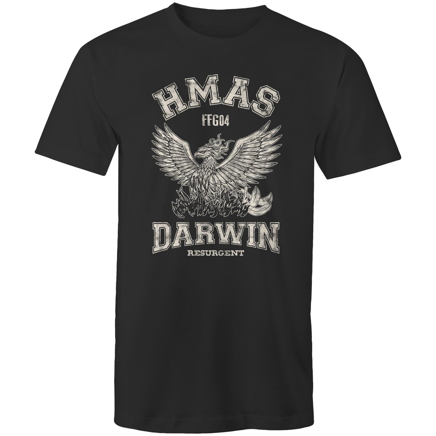 HMAS Darwin FFG04 Men's T-shirt (style Alpha, white)