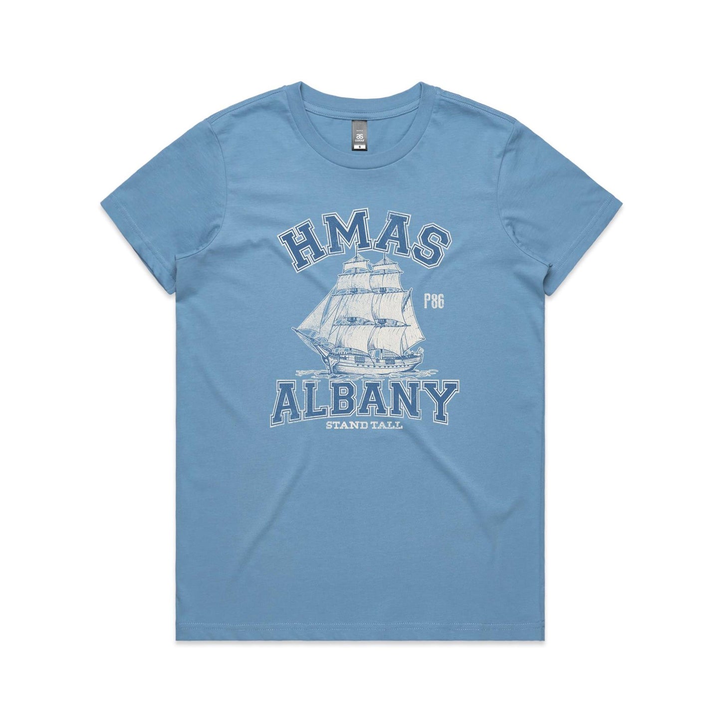 HMAS Albany P86 Women's T-shirt (style Alpha, colour)