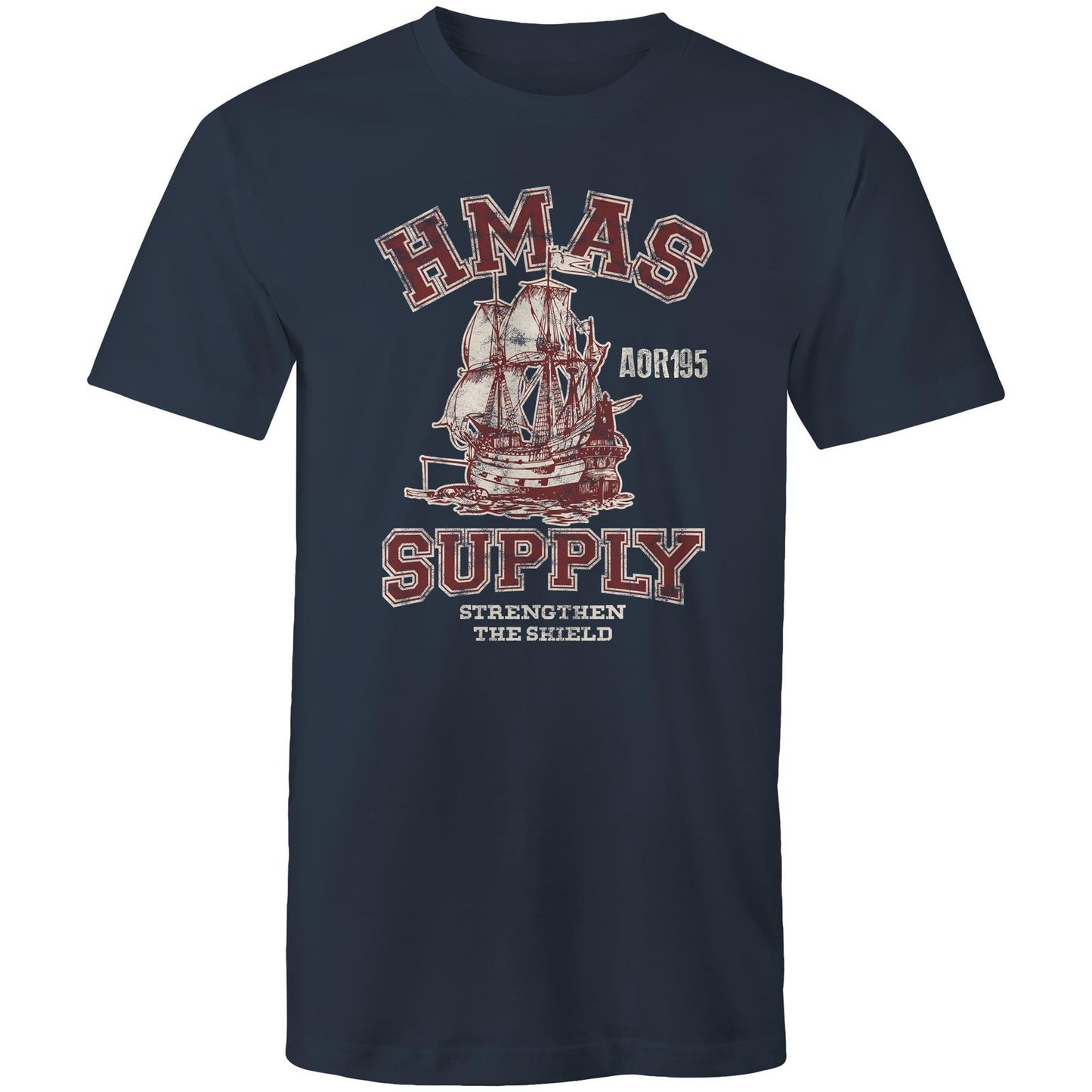 HMAS Supply AOR195 Men's T-shirt (style Alpha, colour)
