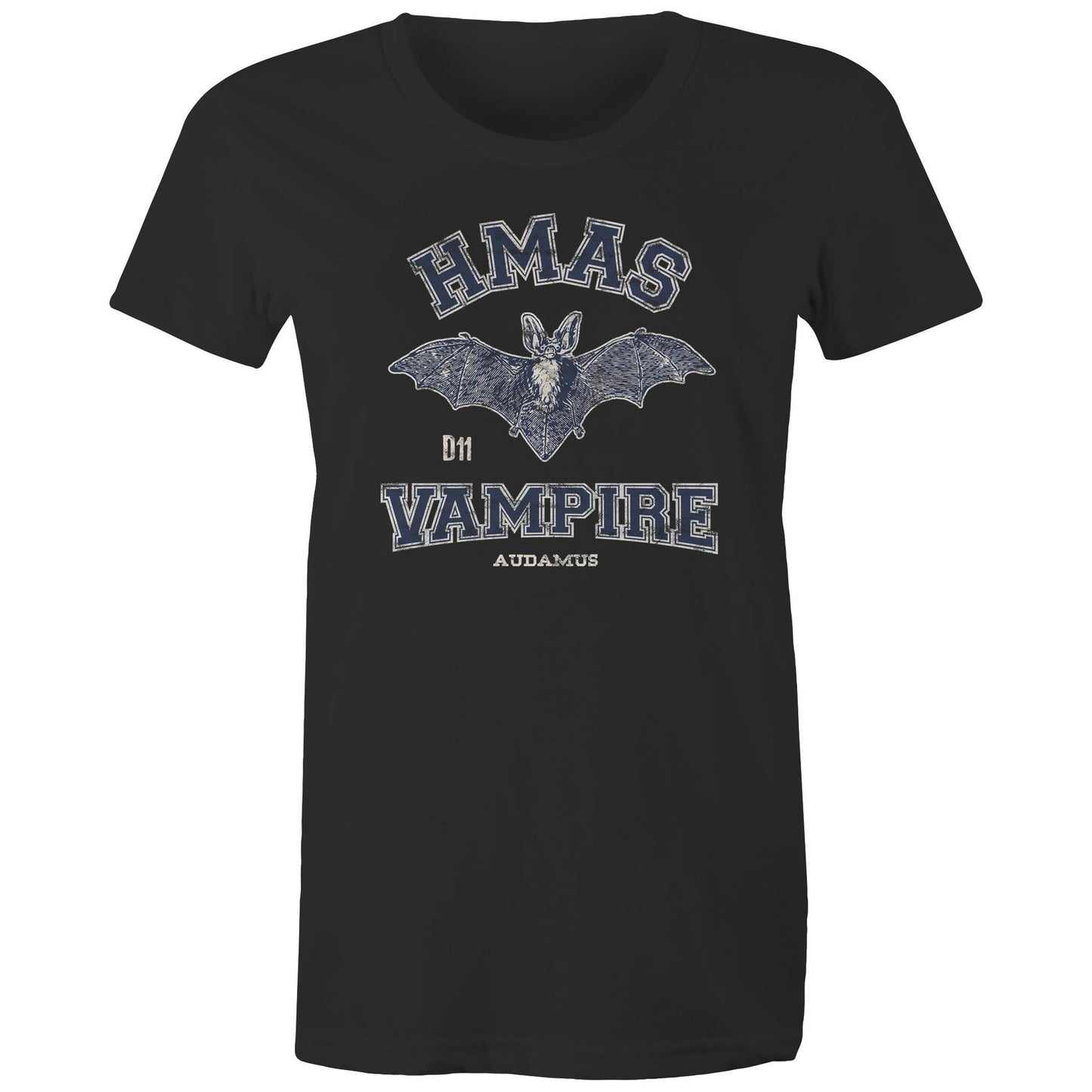 HMAS Vampire D11 Women's T-shirt (style Alpha, blue)
