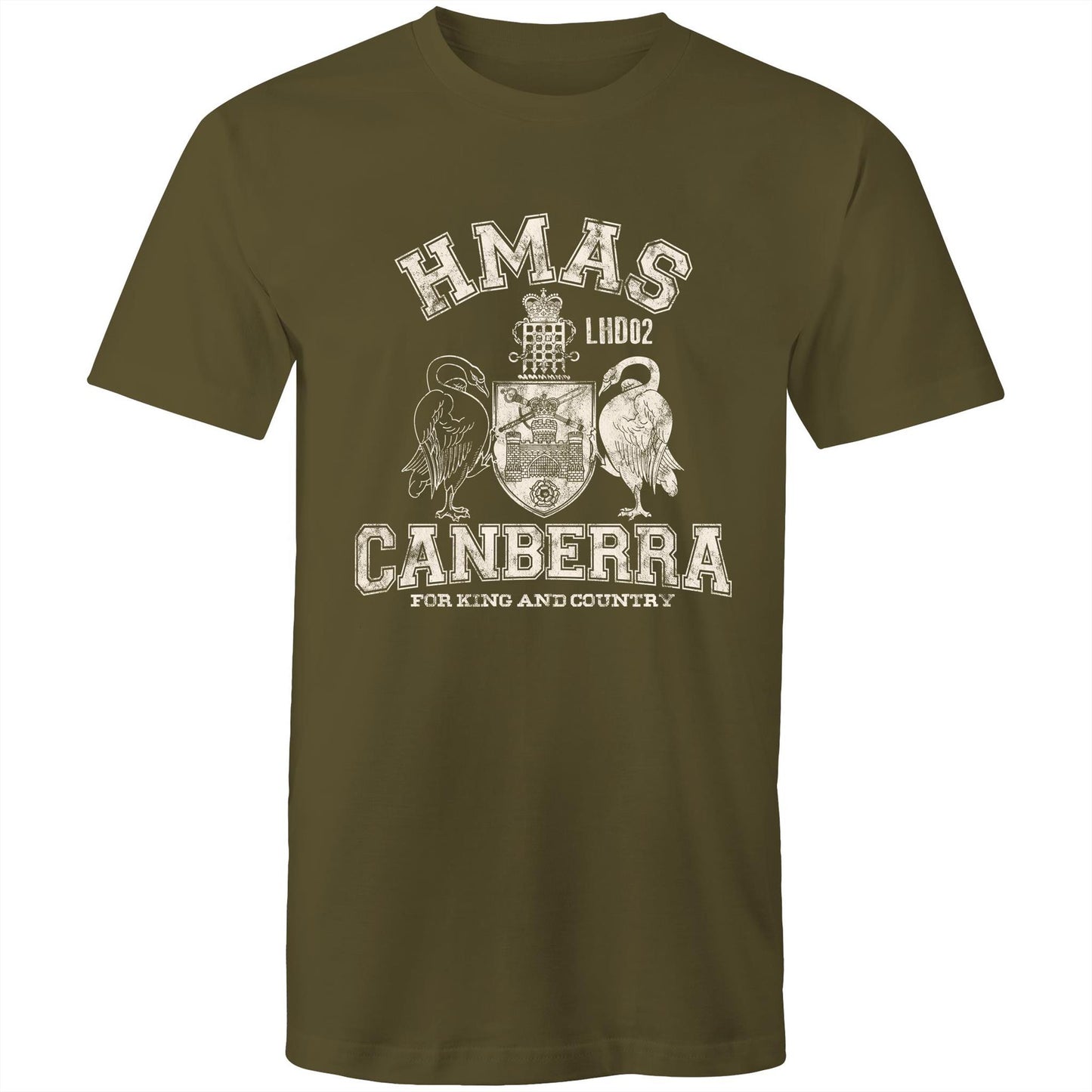 HMAS Canberra (III) L02 Men's T-shirt (style Alpha, white)