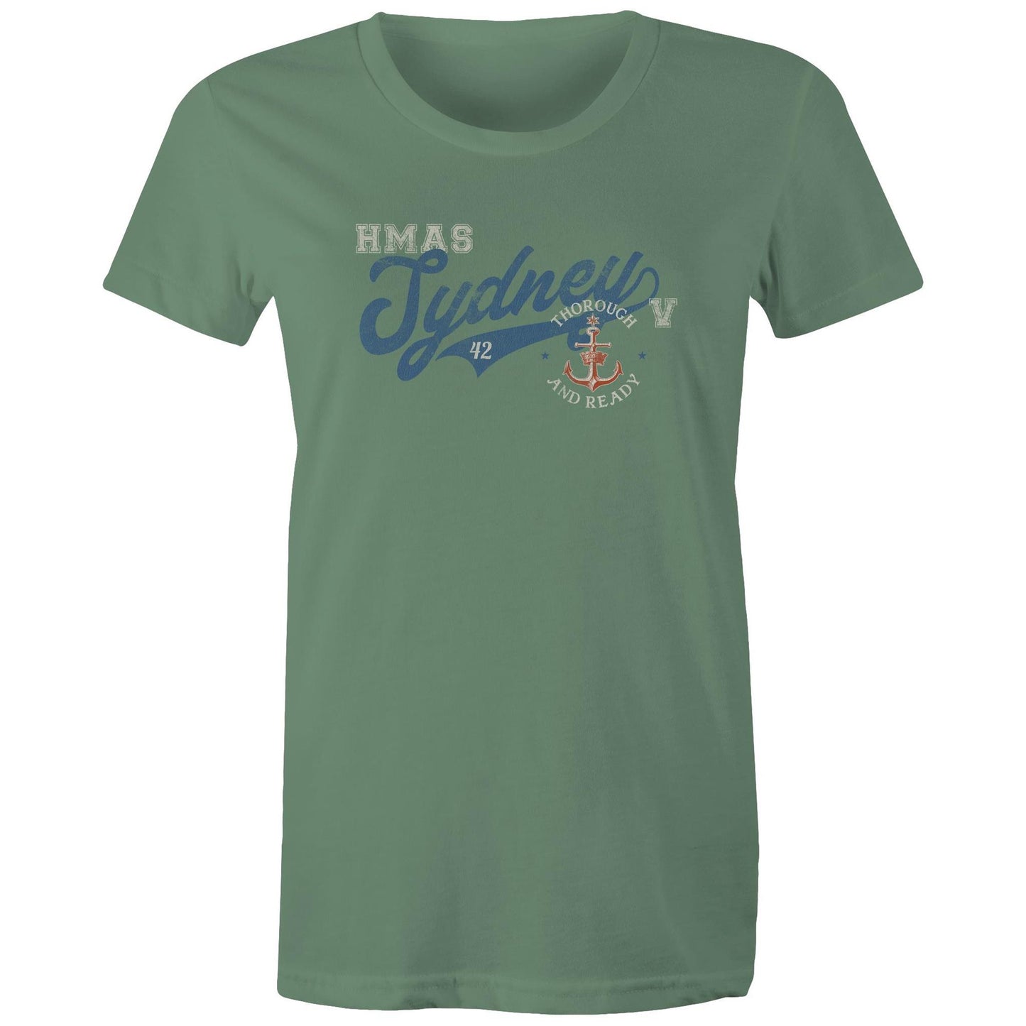 HMAS Sydney (V) DDG42 Women's T-shirt (style Bravo)