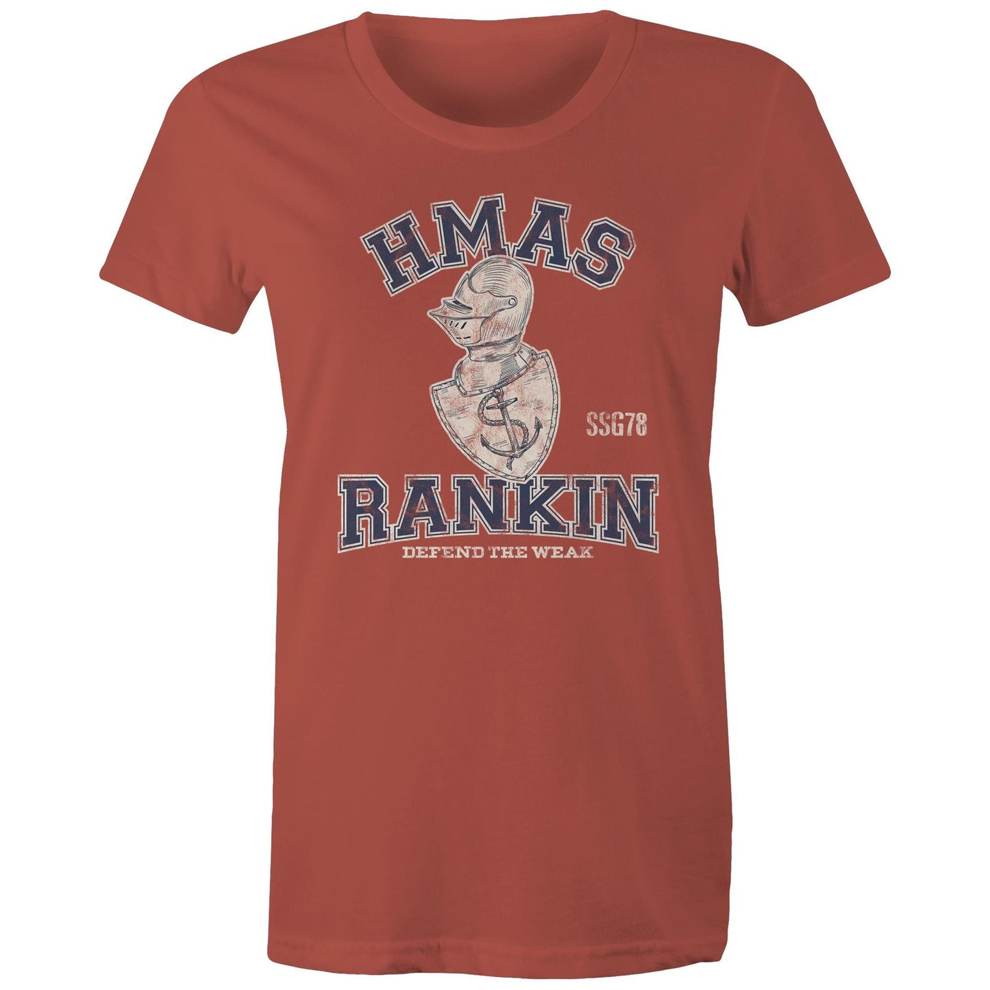 HMAS Rankin SSG78 Women's T-shirt (style Alpha, blue)