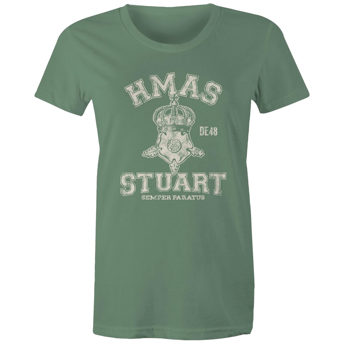 HMAS Stuart (II) DE48 Women's T-shirt (style Alpha, white)