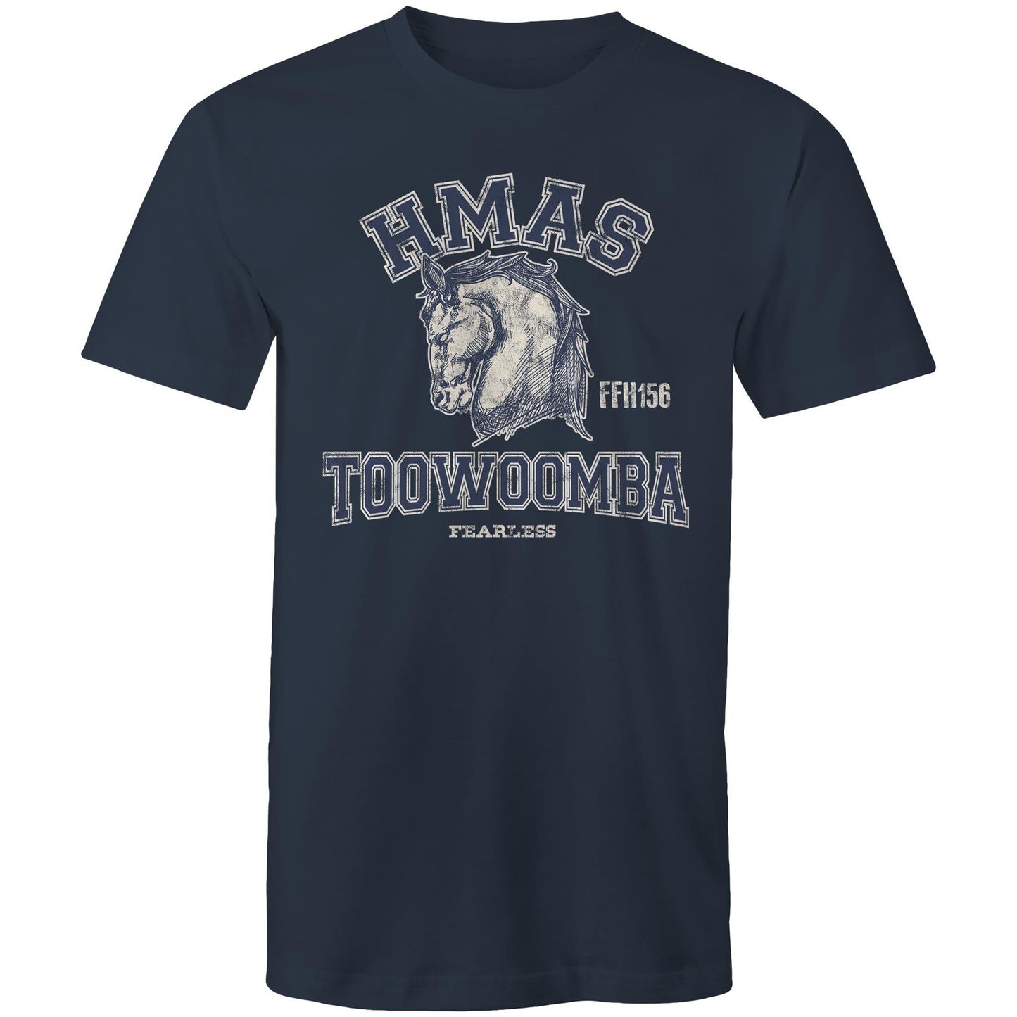 HMAS Toowoomba FFH156 Men's T-shirt (style Alpha, blue)