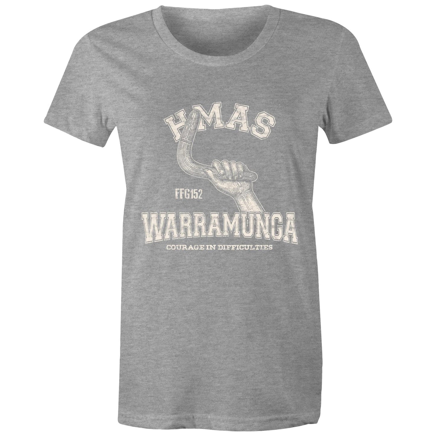 HMAS Warramunga (II) FFH152 Women's T-shirt (style Alpha, white)