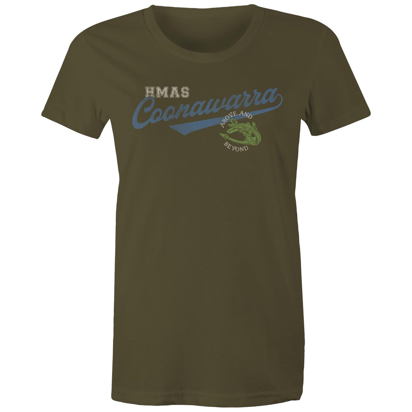 HMAS Coonawarra Women's T-shirt (style Bravo)