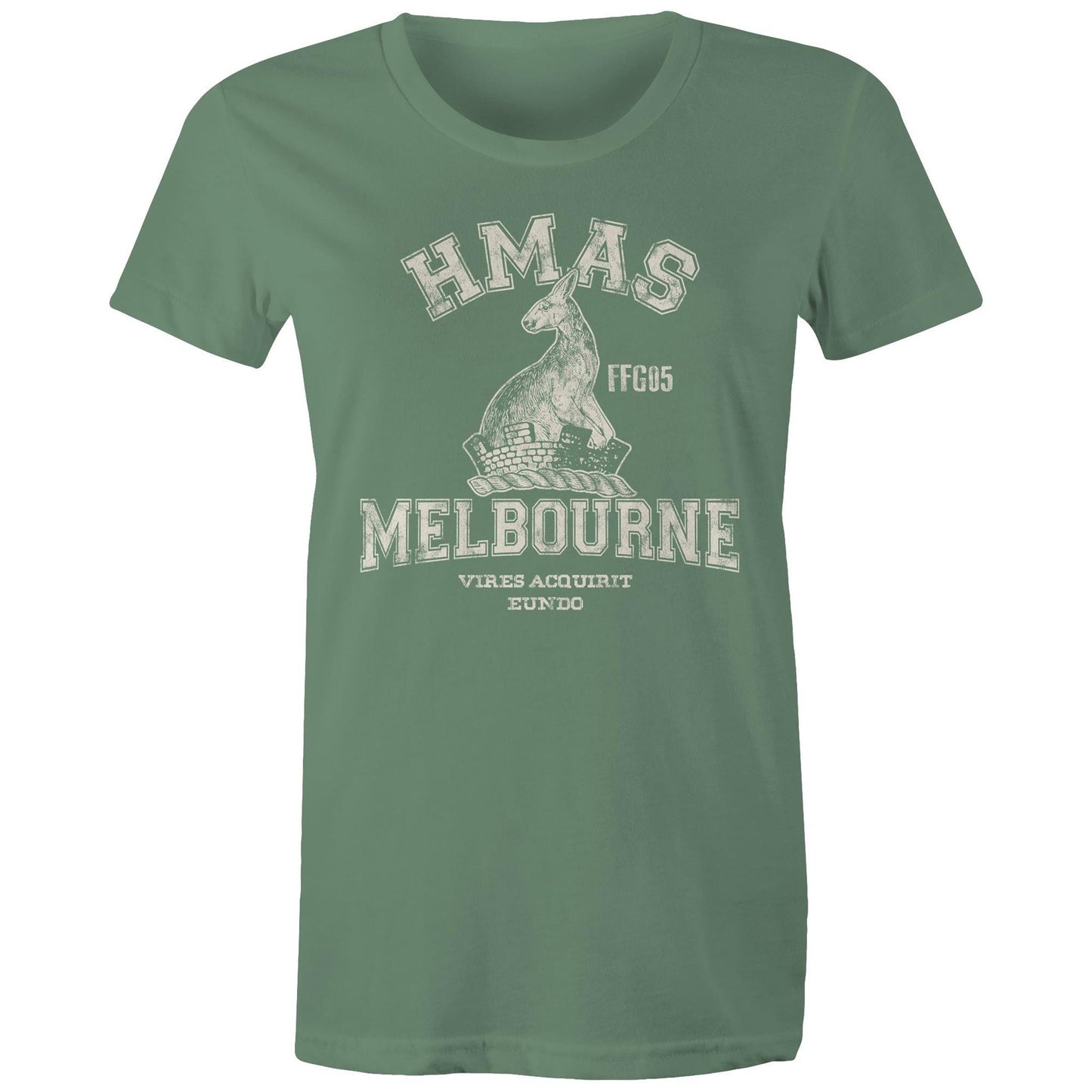 HMAS Melbourne (III) FFG05 Women's T-shirt (style Alpha, white)
