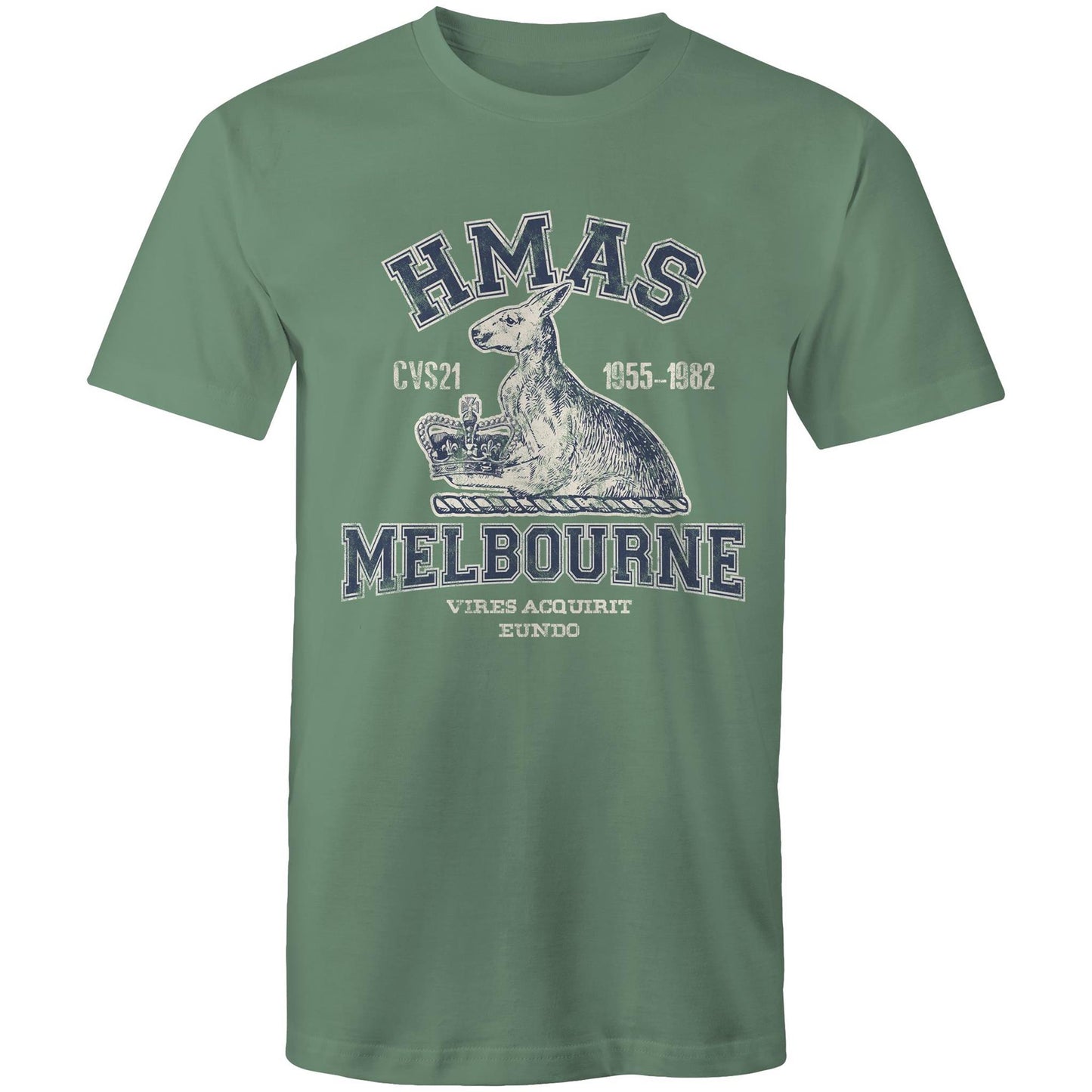 HMAS Melbourne (II) CVS21 Men's T-shirt (style Alpha, blue)