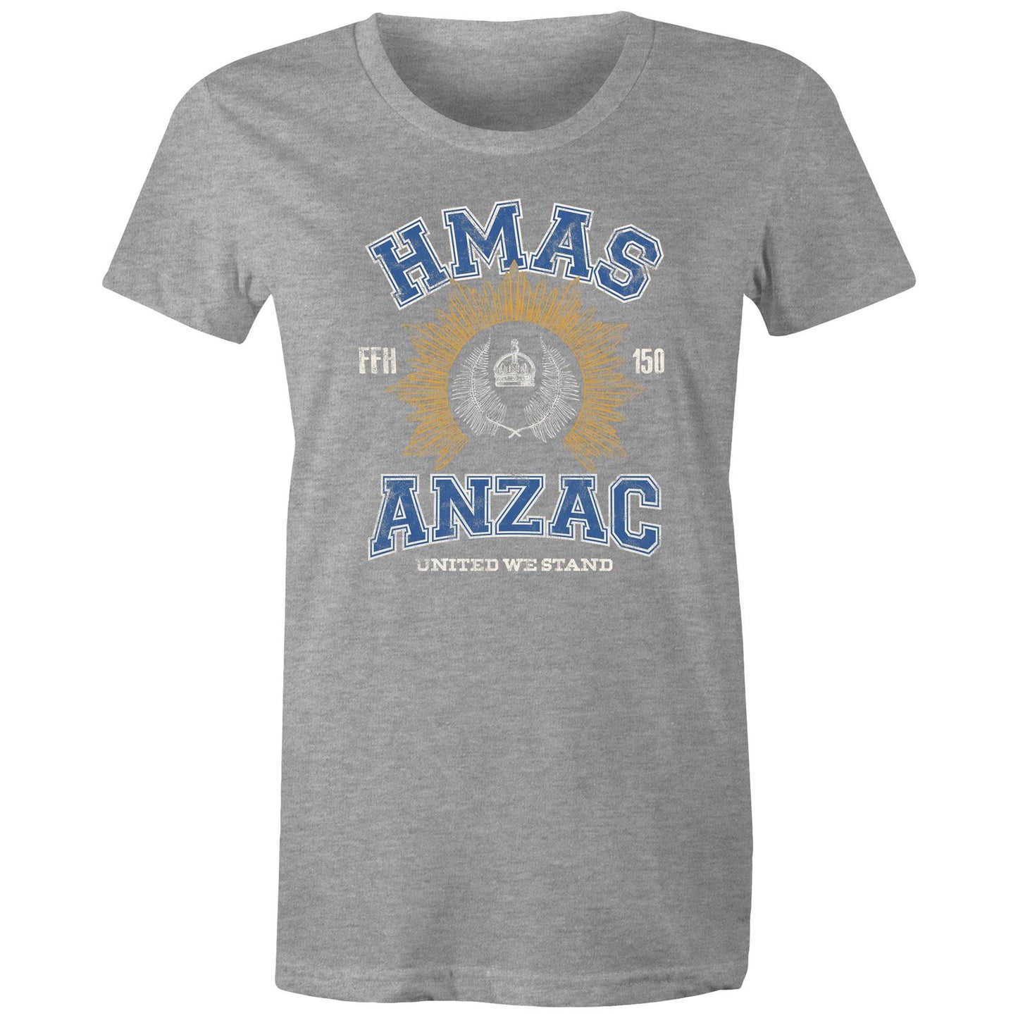 HMAS Anzac (III) FFH150 Women's T-shirt (style Alpha, colour)
